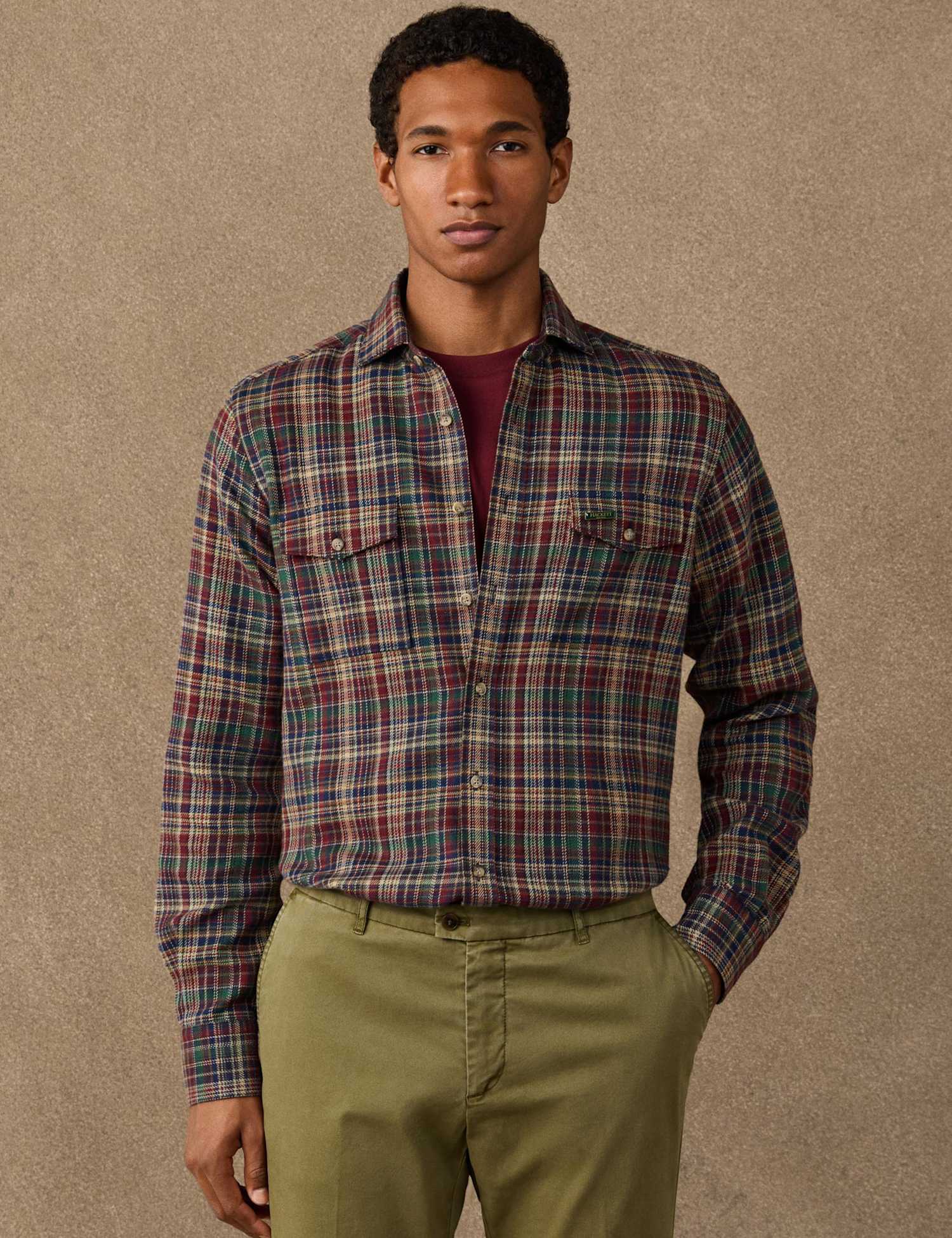 Hackett Regular Fit Pure Cotton Check Flannel Shirt Multi