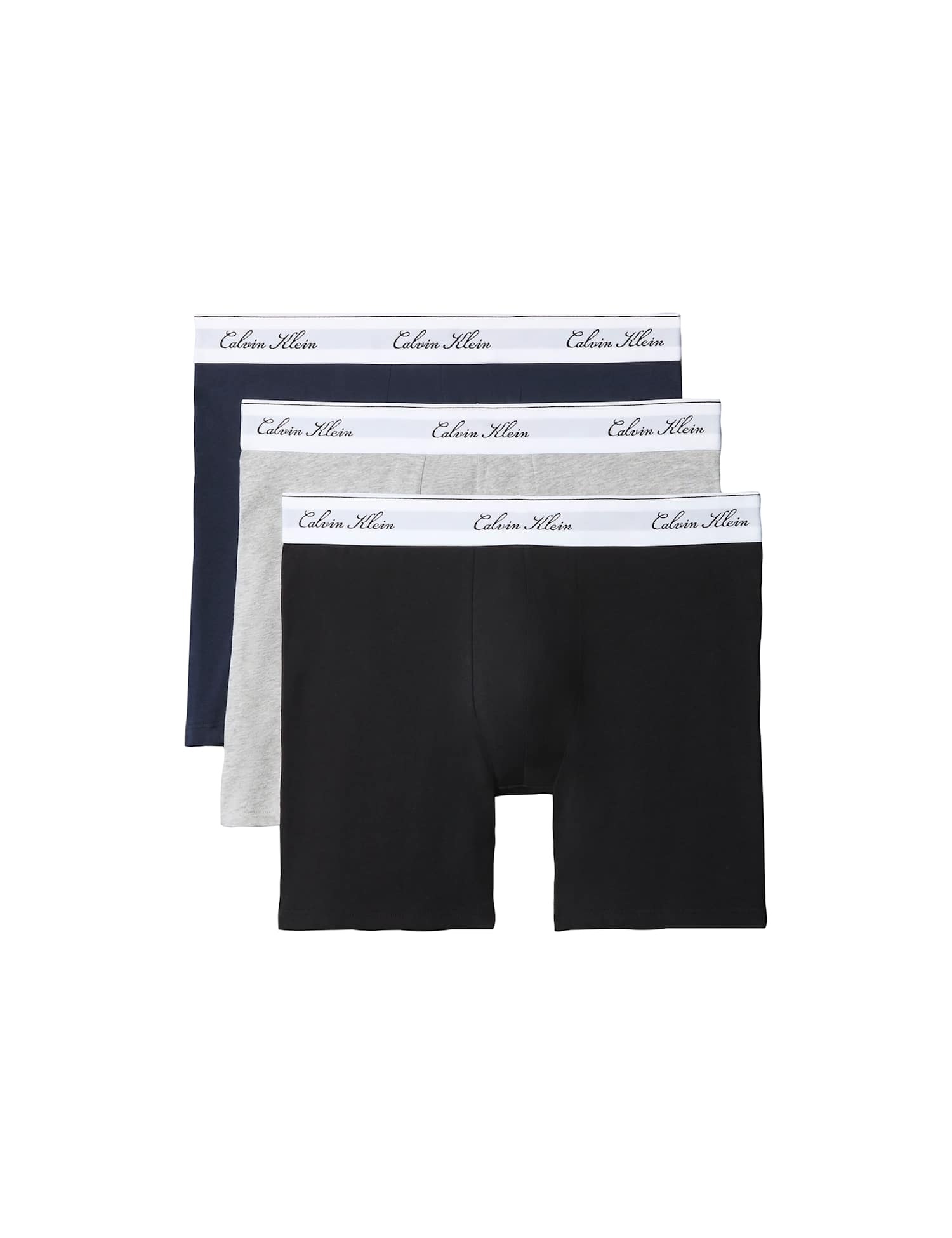 Calvin Klein 3 Pack Icon Cotton Rich Stretch Boxer Briefs Black Mix
