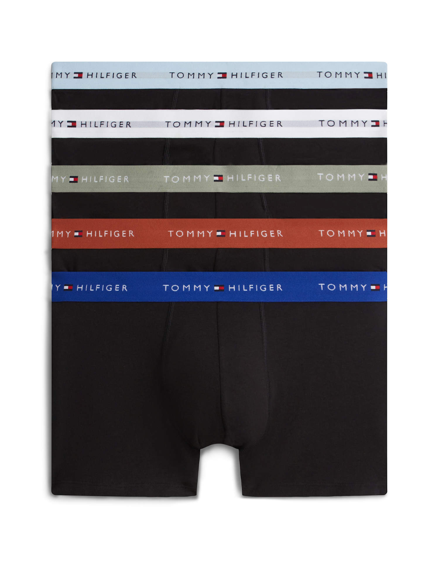Tommy Hilfiger 5 Pack Cotton Rich Logo Boxers Black Mix