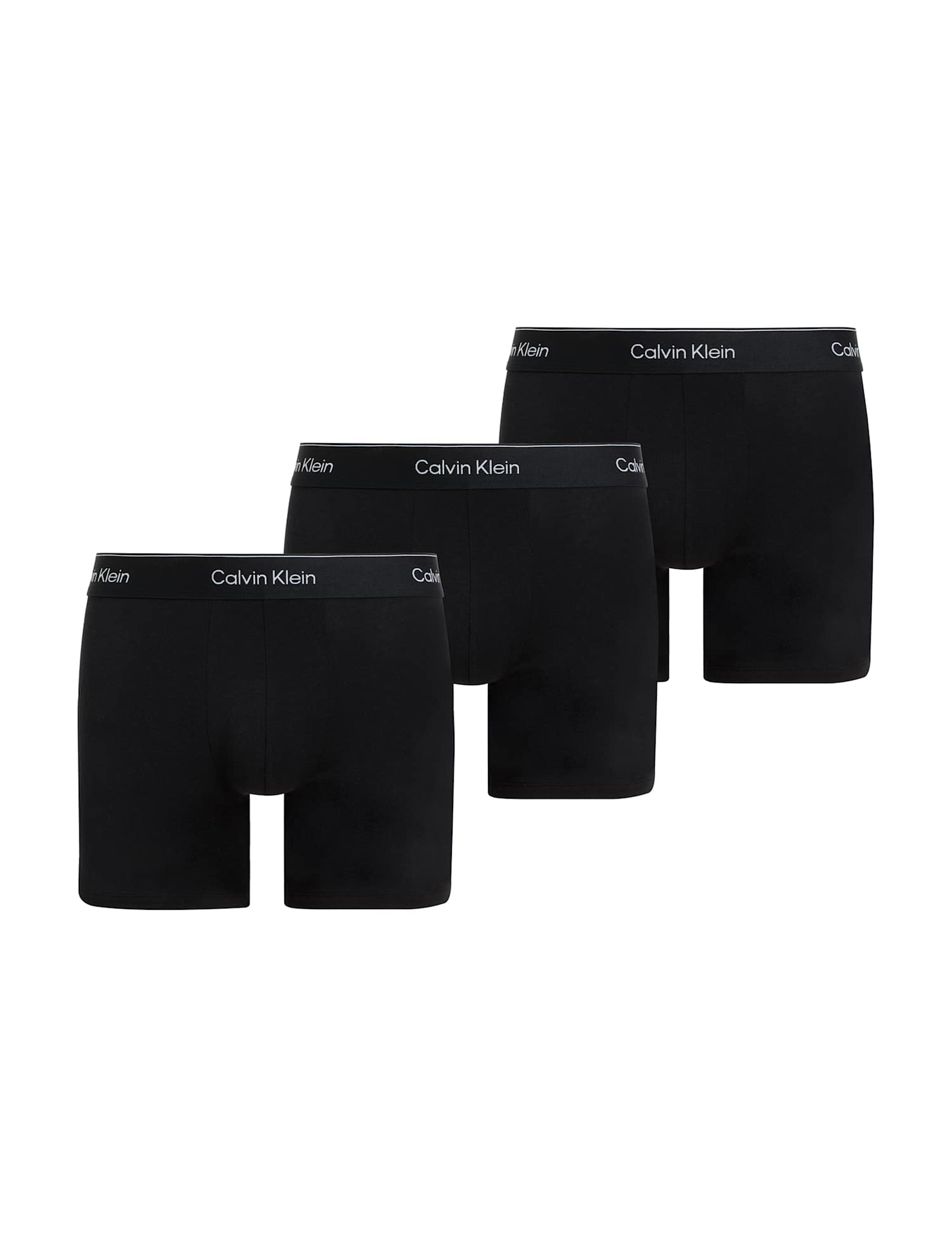 Calvin Klein 3 Pack Icon Cotton Stretch Boxer Briefs Black