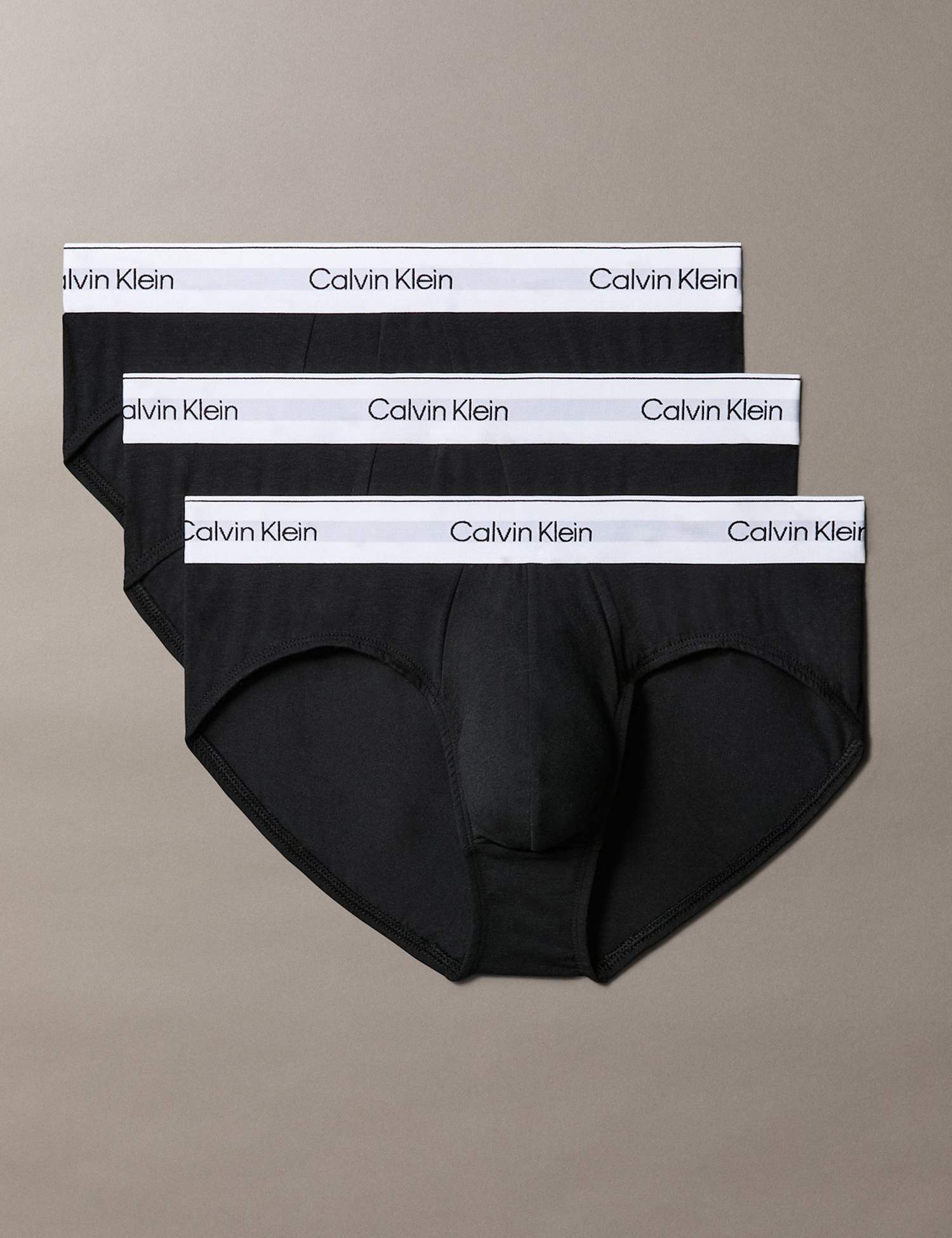 Calvin Klein 3 Pack Icon Cotton Stretch Briefs Black Mix