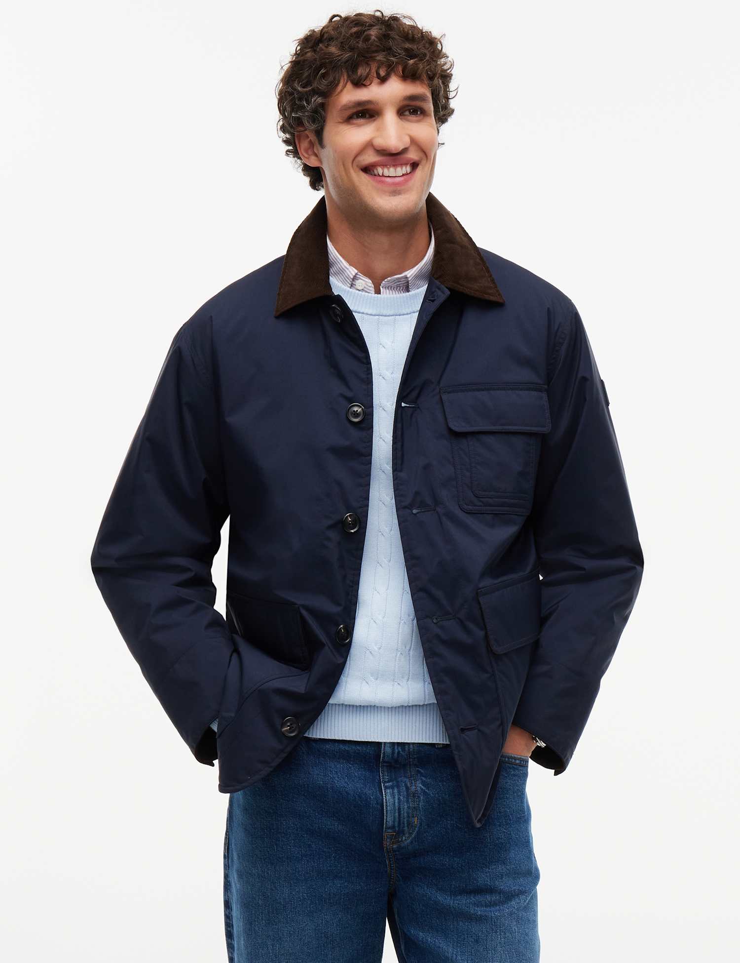 Tommy Hilfiger Padded Harrington Jacket Navy