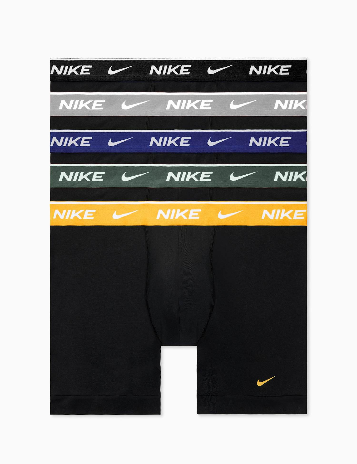 Nike 5 Pack Cotton Stretch Boxer Briefs Black