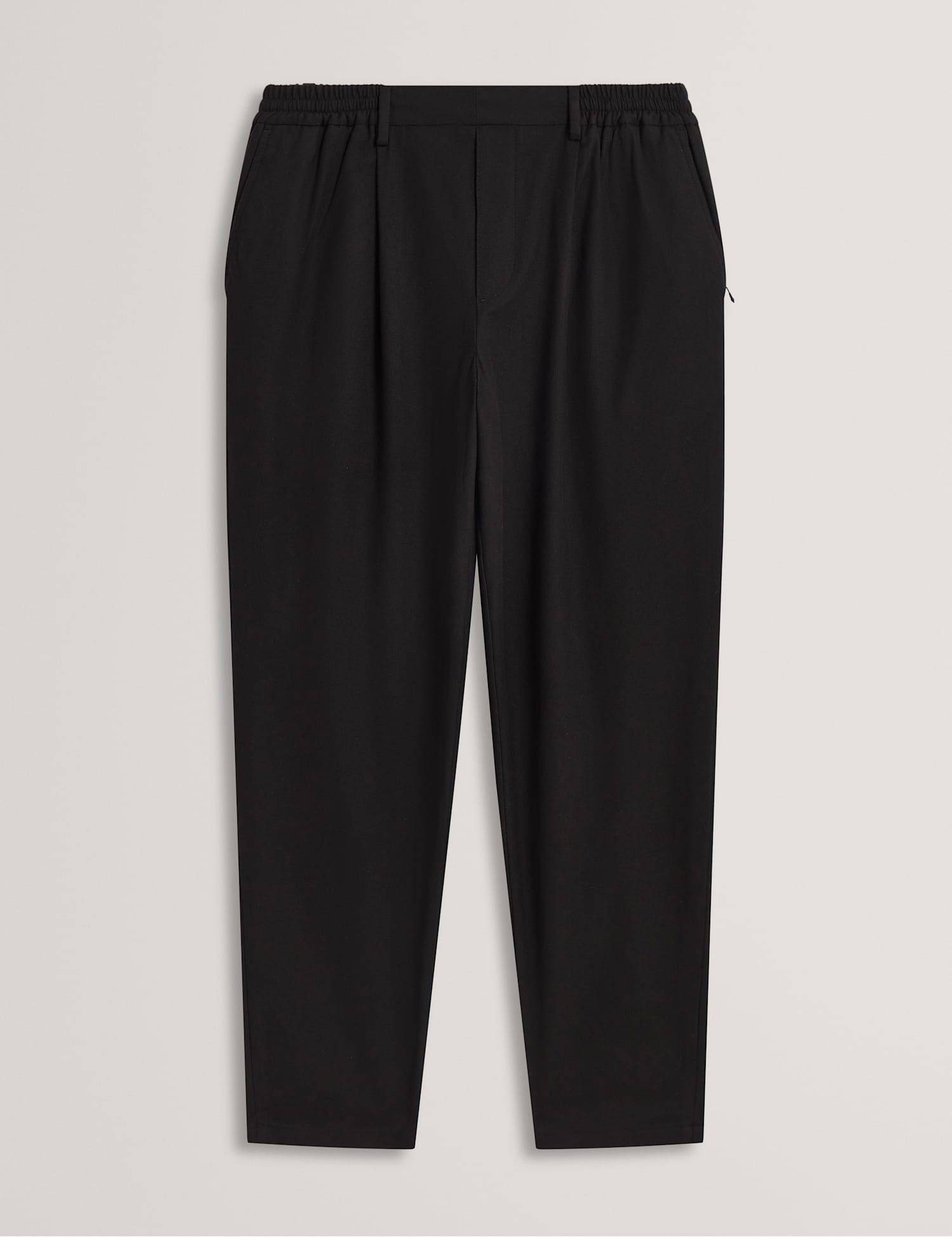 Ted Baker Tapered Fit Flannel Trousers Black
