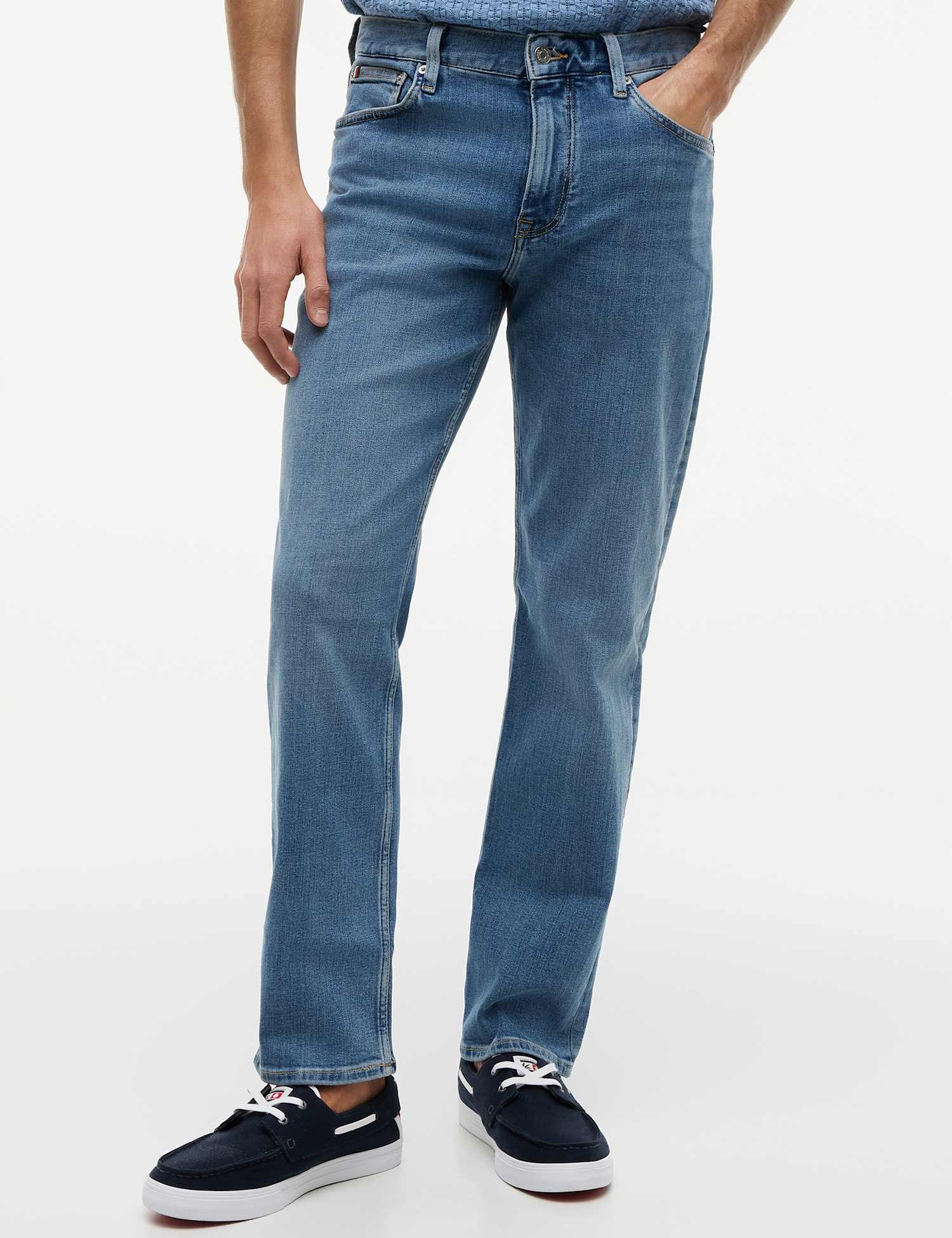 Tommy Hilfiger Denton Straight Fit Jeans Light Blue