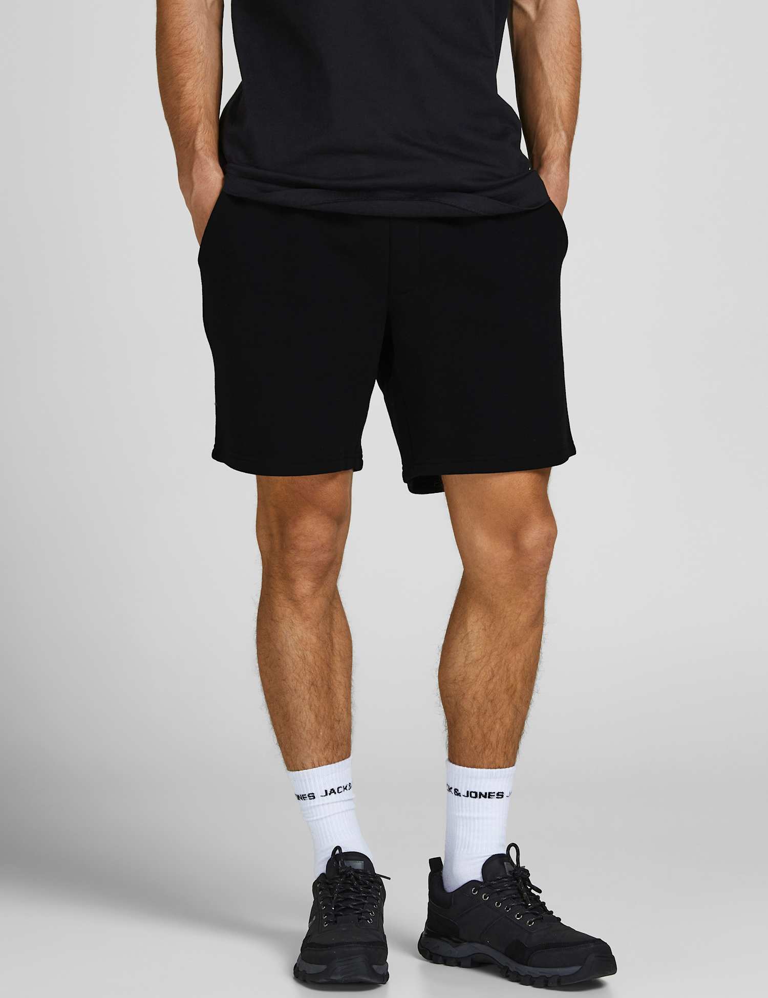 JACK & JONES Regular Fit Sweat Shorts Black