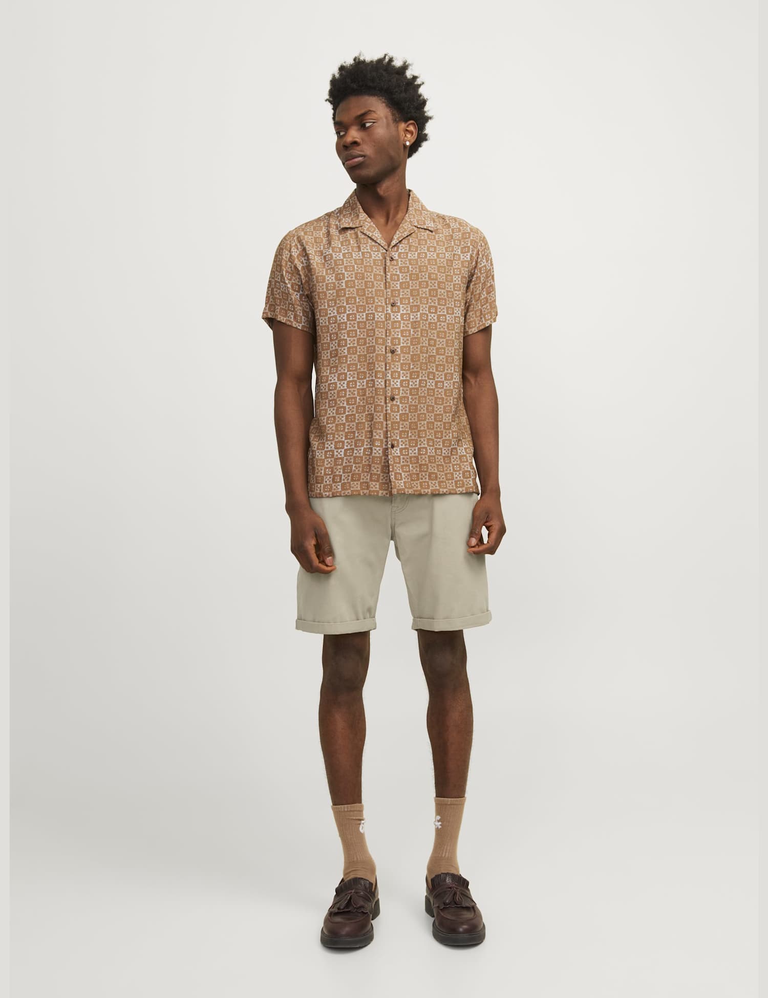 JACK & JONES Denim Shorts Beige