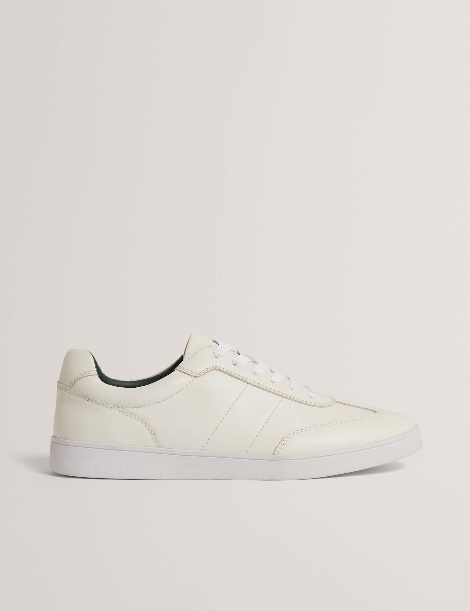Ted Baker Leather Lace Up Trainers White