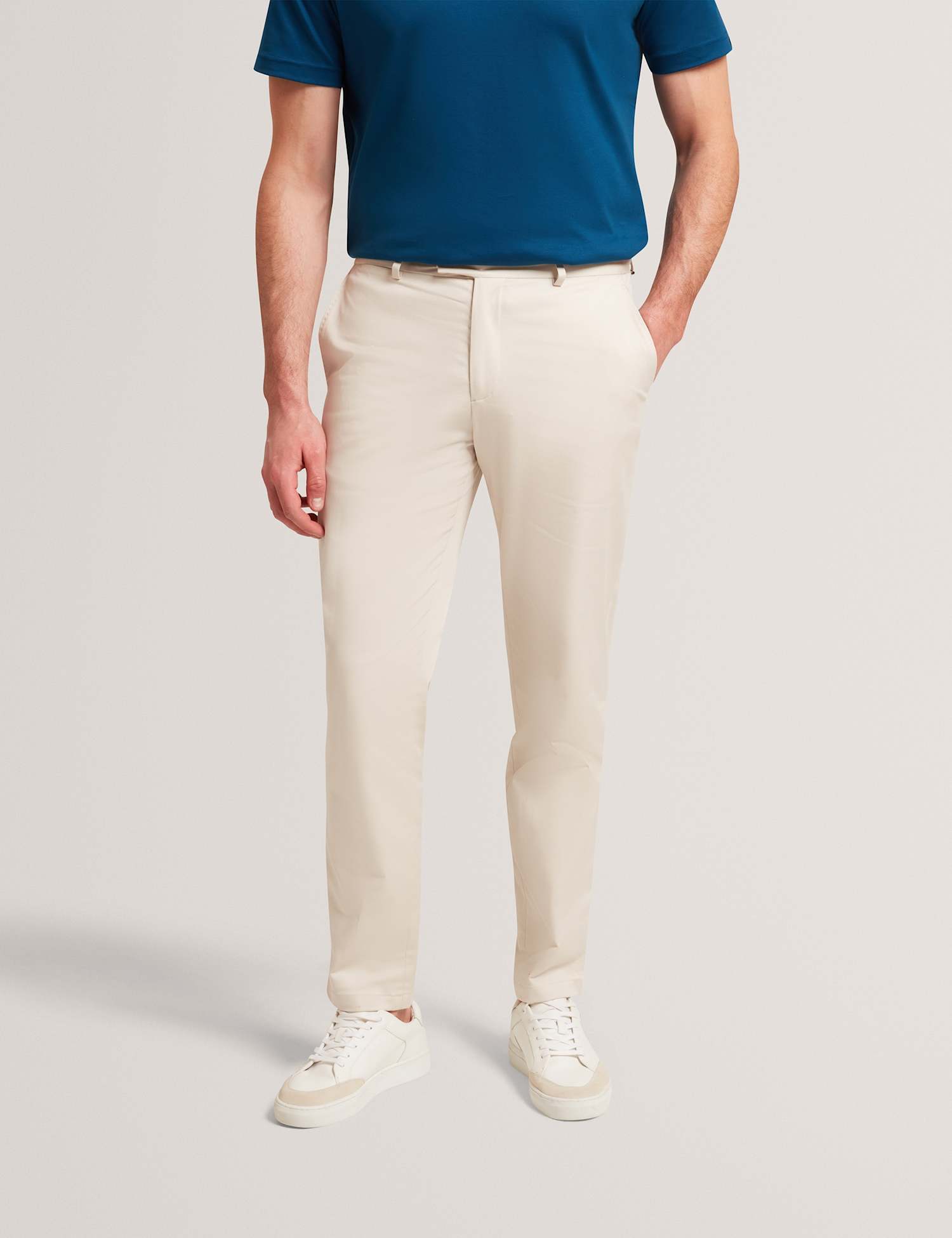 Ted Baker Regular Fit Howeton Stretch Chinos Stone