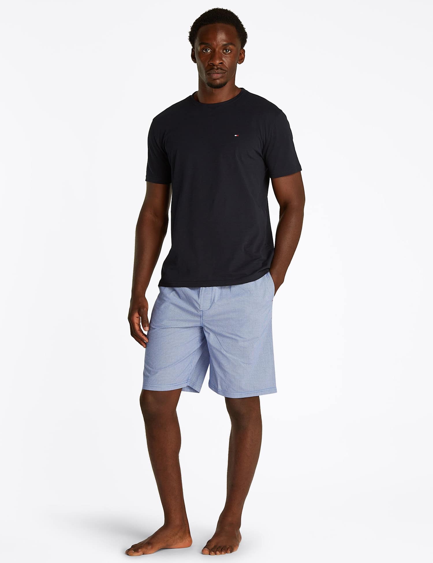 Tommy Hilfiger Original Pure Cotton Pyjama Set Blue Mix