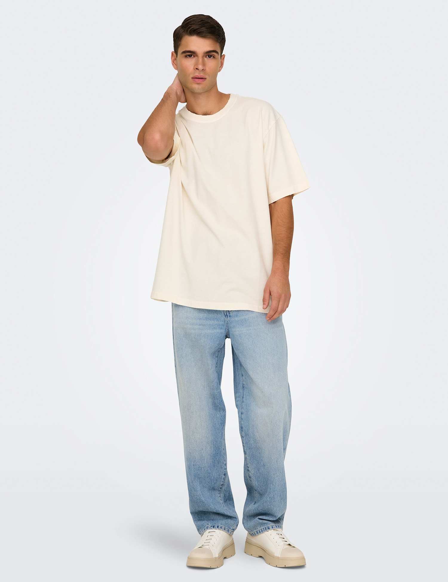 ONLY & SONS Loose Fit 5 Pocket Jeans Light Blue