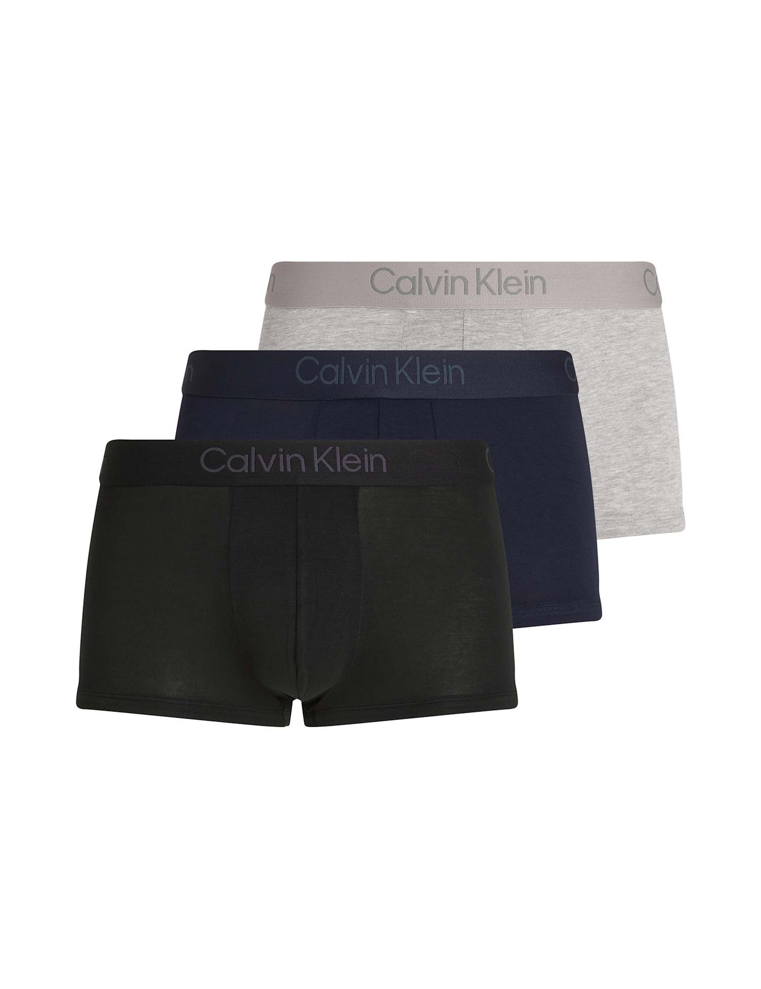 Calvin Klein 3 Pack Ultra Soft Modal Trunks Grey Mix