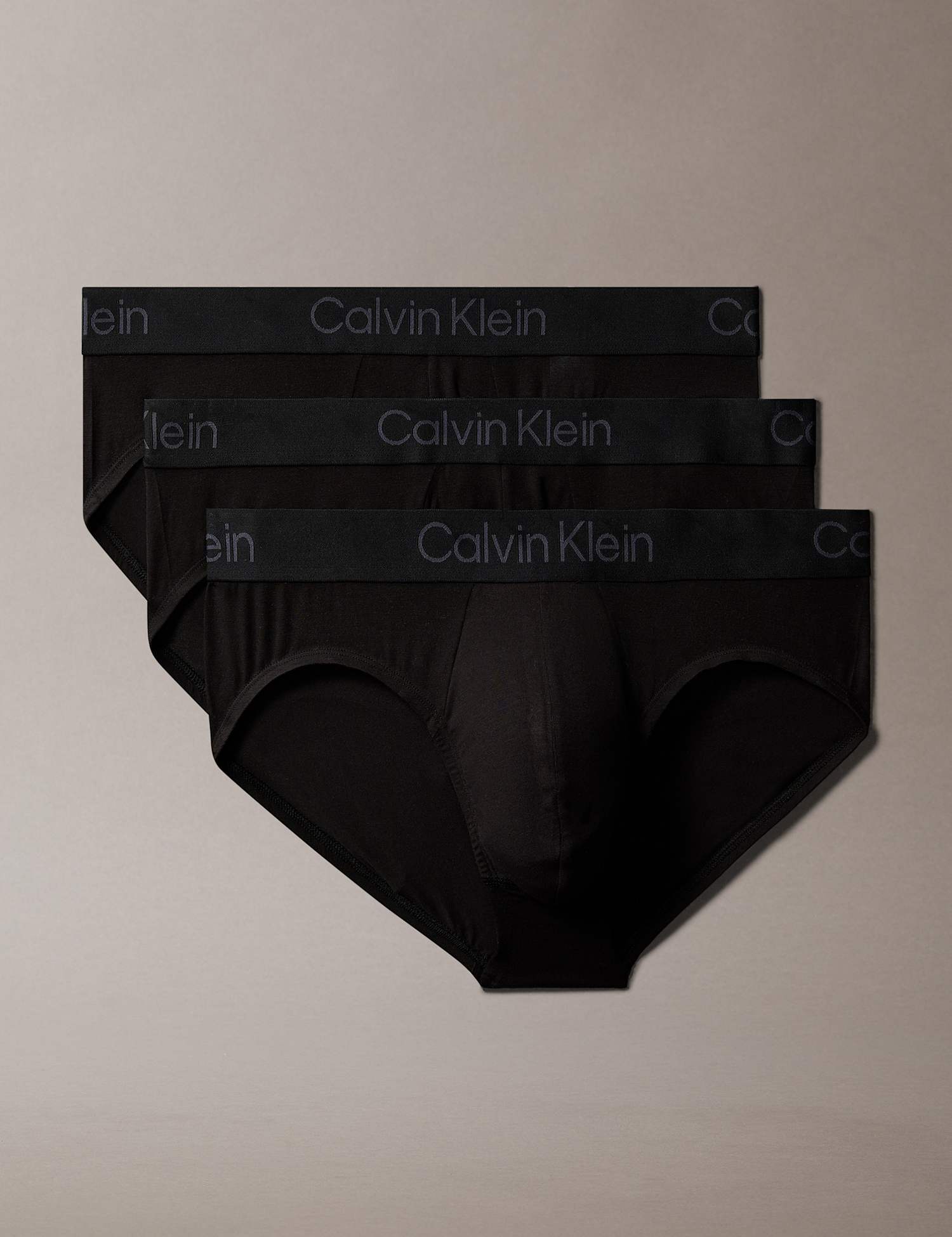 Calvin Klein 3 Pack Ultra Soft Modal Briefs Black