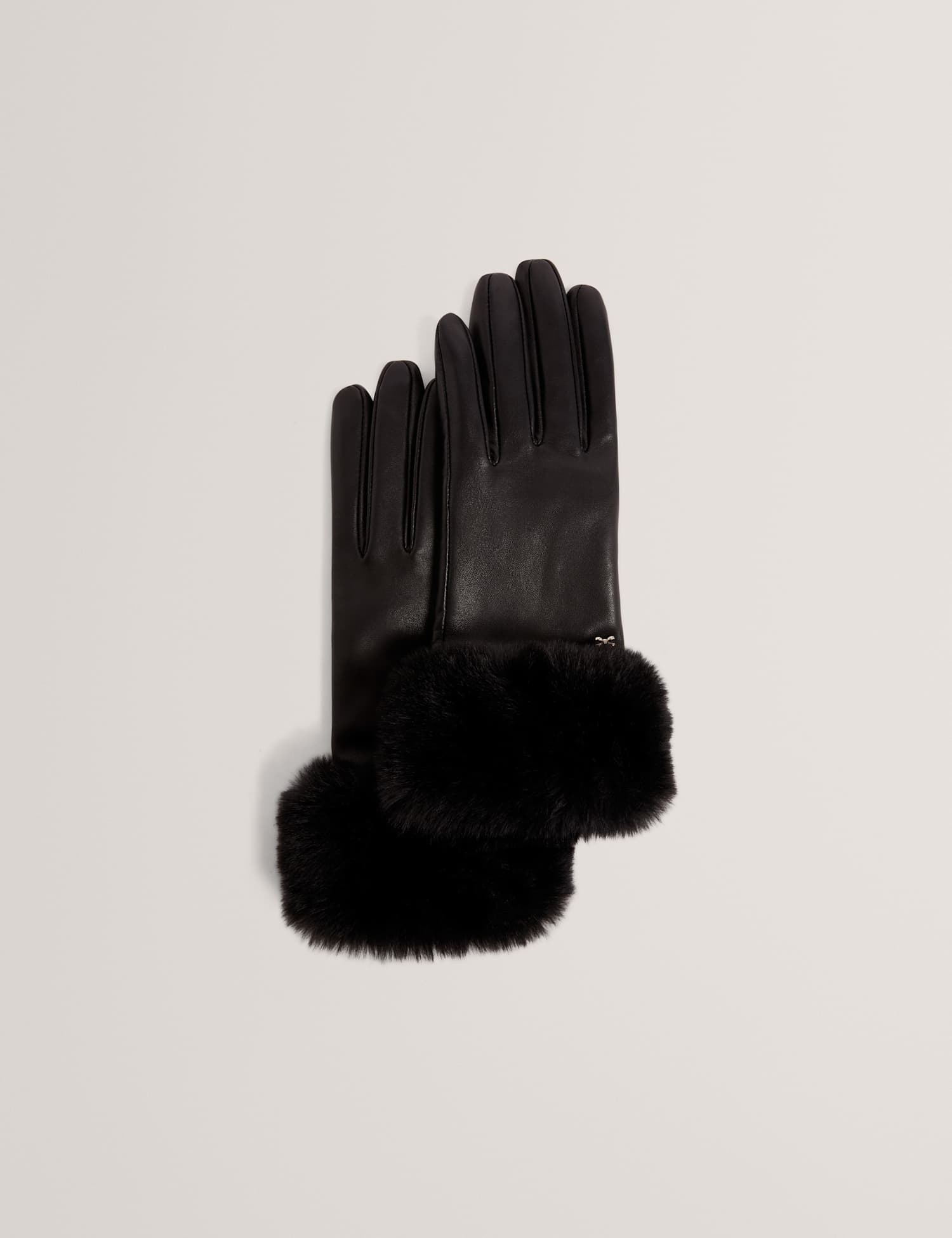 Ted Baker Leather Gloves Black