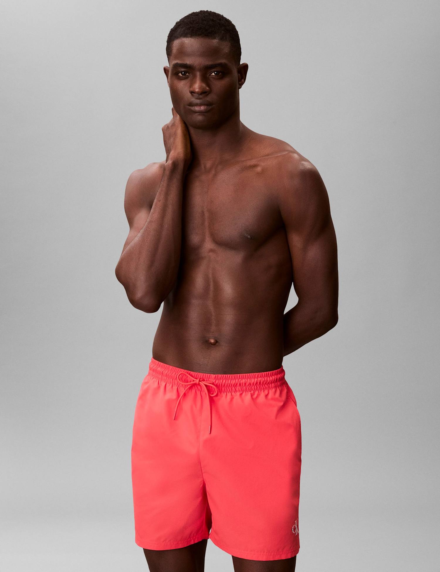 Calvin Klein Graphic Swim Shorts Pink