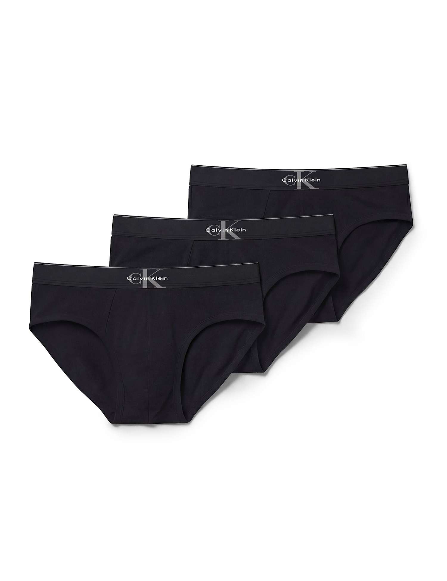 Calvin Klein 3 Pack Archive Hip Briefs Black