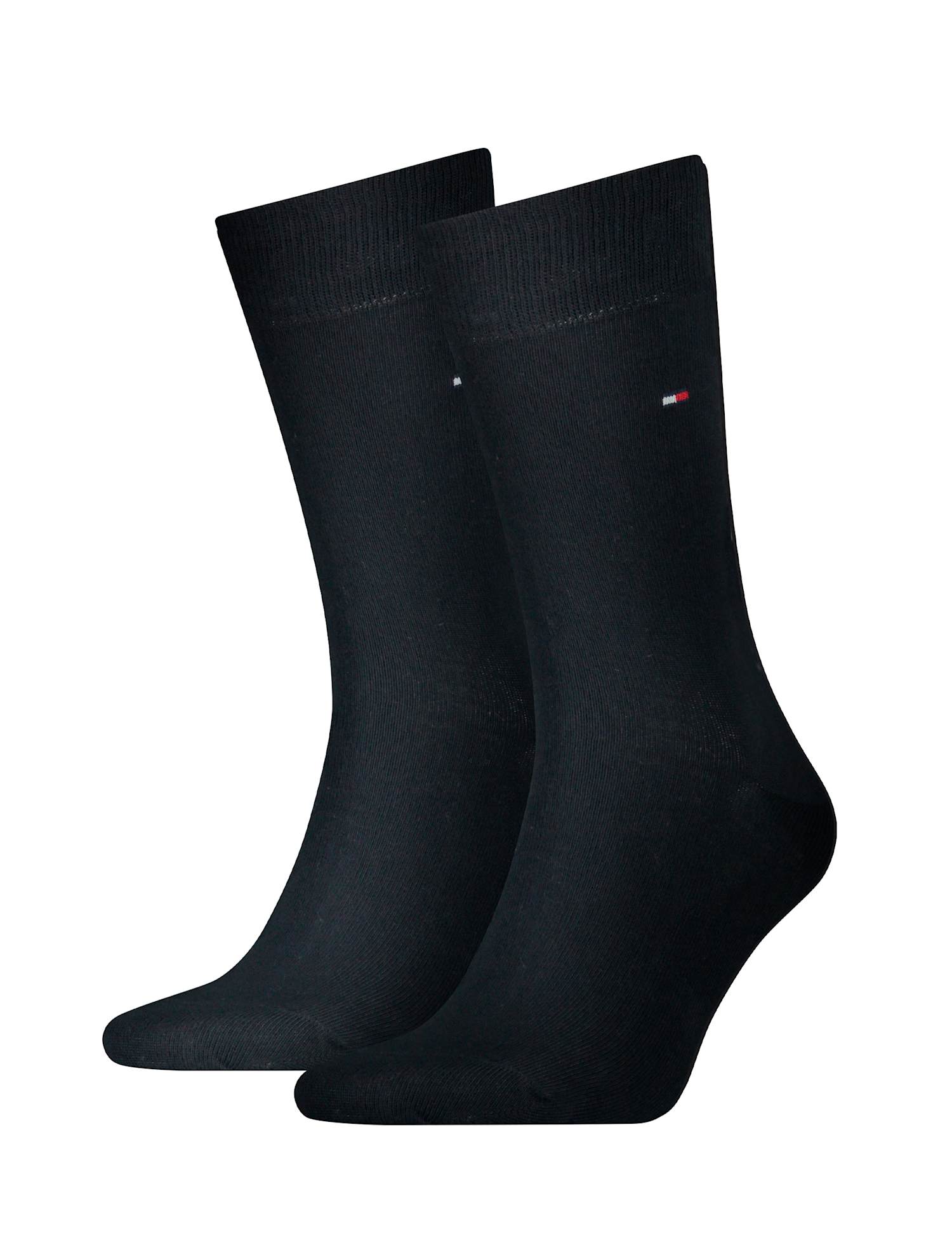 Tommy Hilfiger 2 Pack Embroidered Logo Cotton Rich Socks Dark Navy