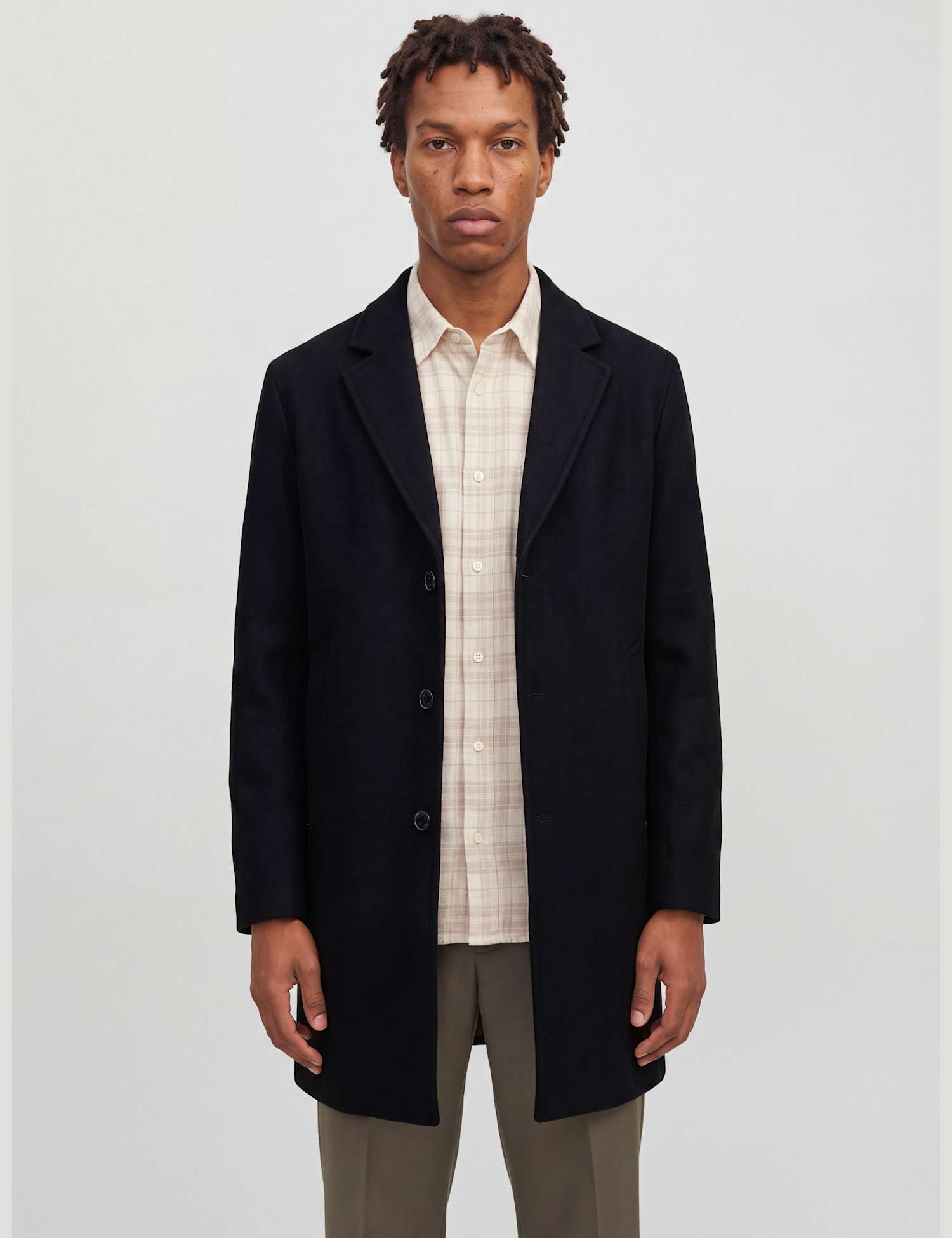 JACK & JONES Smart Overcoat Black