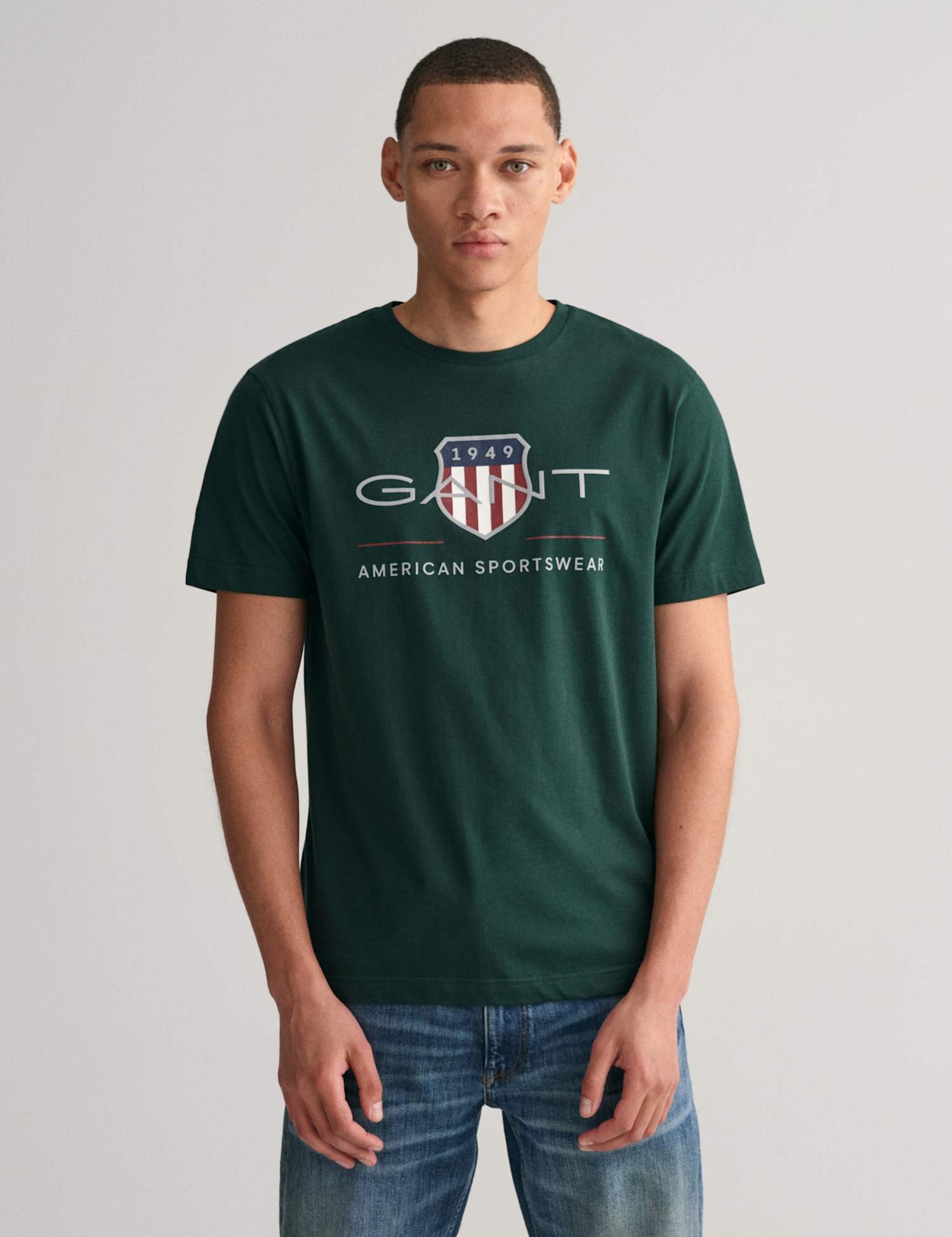 GANT Pure Cotton Archive Shield T-Shirt Green