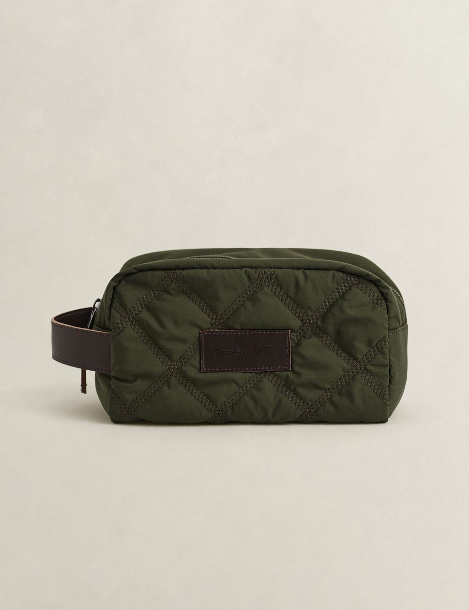 GANT Quilted Wash Bag Green
