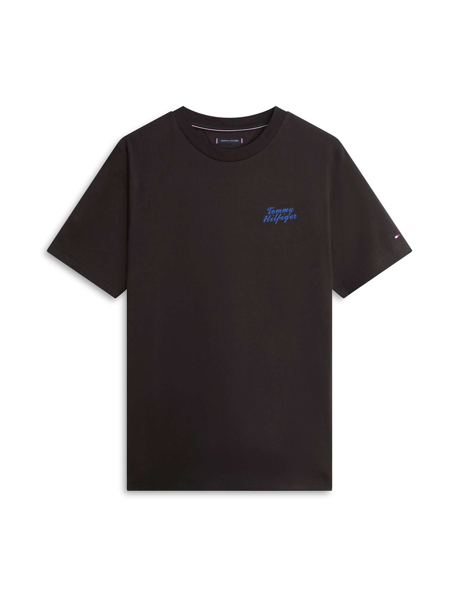 Tommy Hilfiger Pure Cotton Back Graphic Logo T-Shirt Black