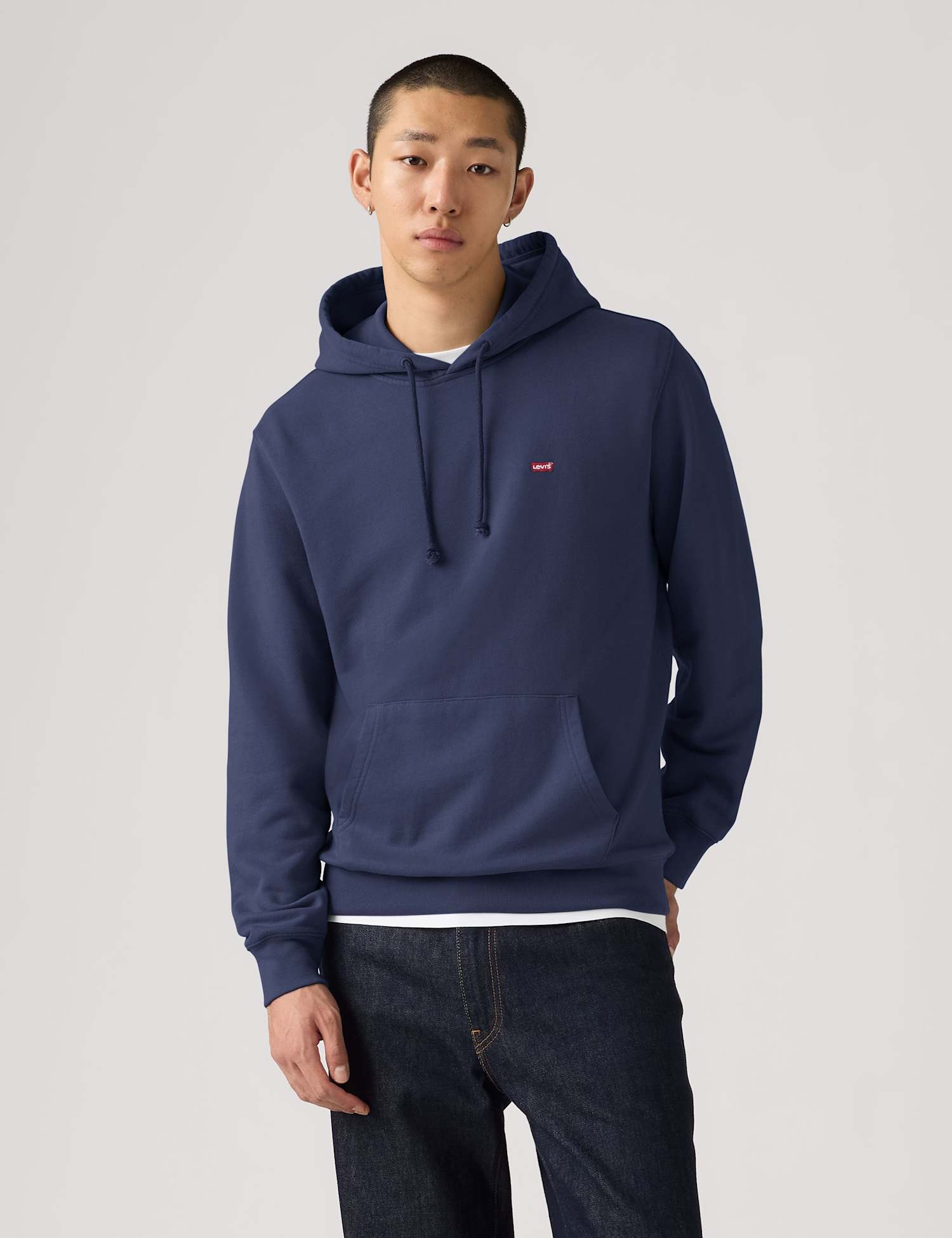 Levi's Regular Fit Pure Cotton Hoodie Navy