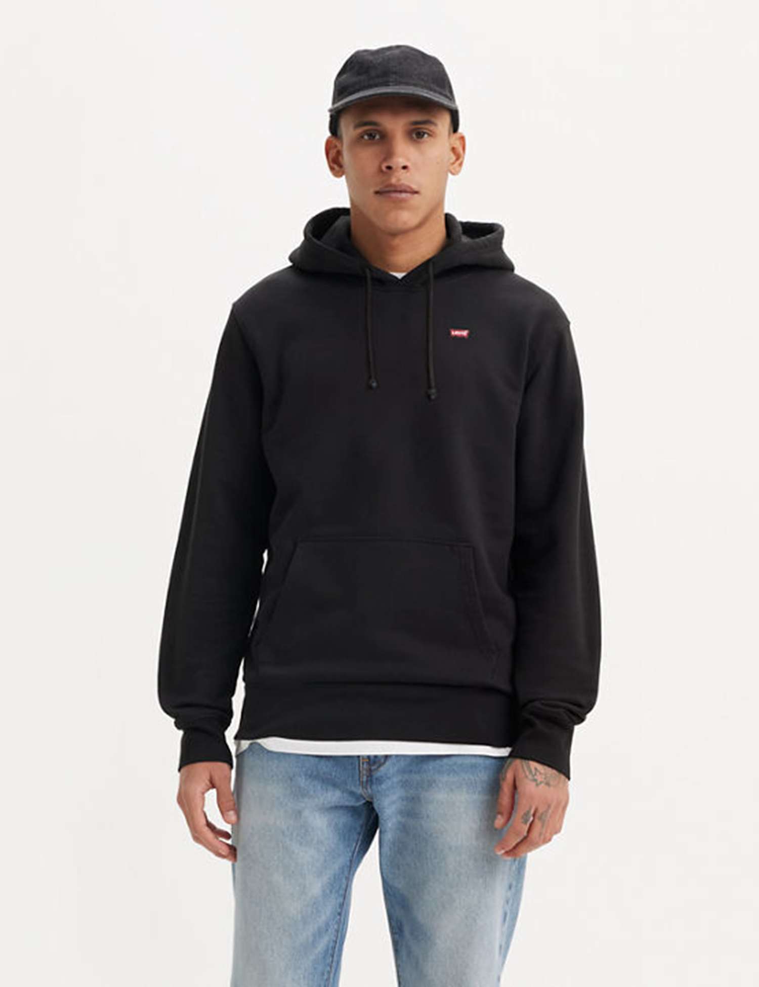 Levi's Regular Fit Pure Cotton Hoodie Black