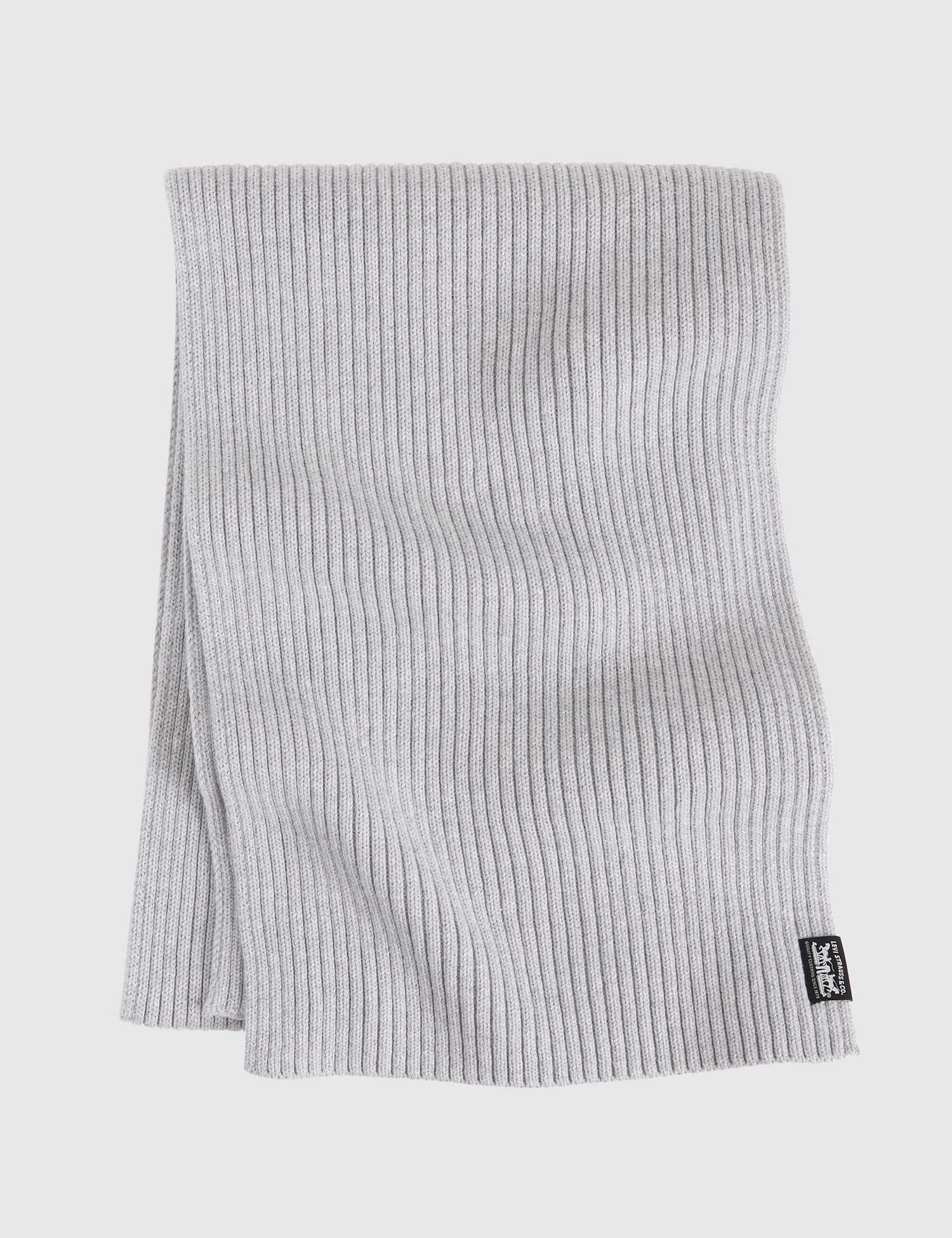 Levi's Pure Cotton Textured Scarf Grey