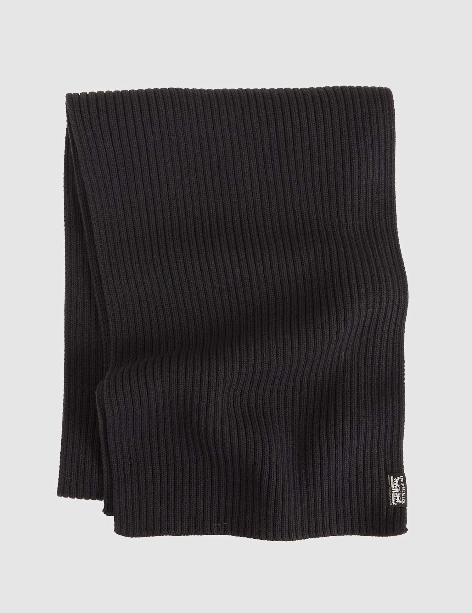 Levi's Pure Cotton Textured Scarf Black
