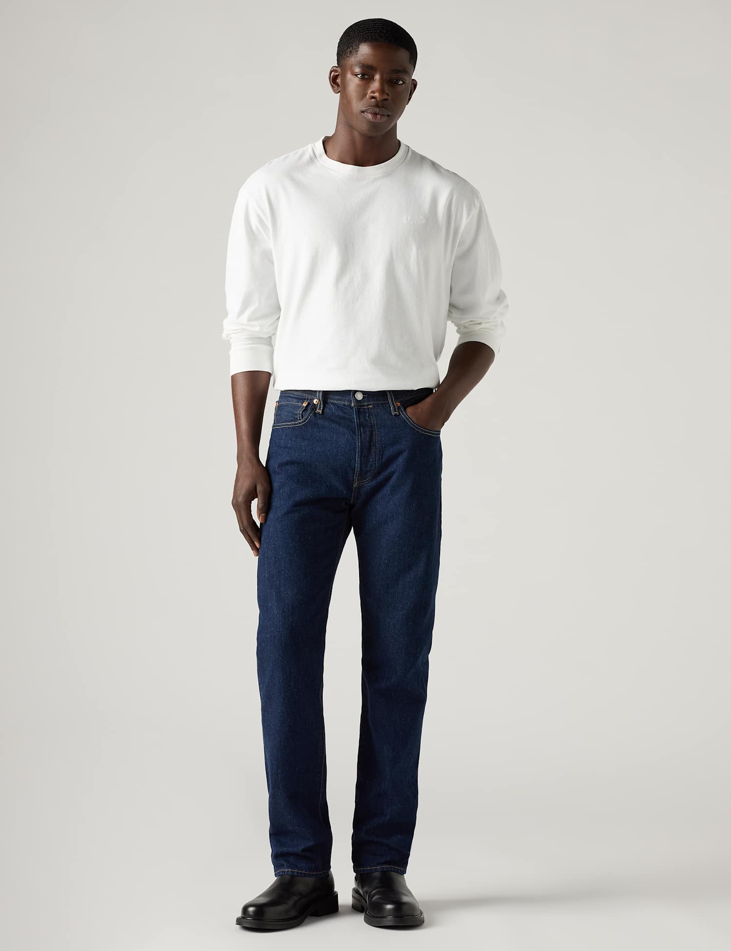 Levi's 501� Straight Fit Jeans Dark Blue