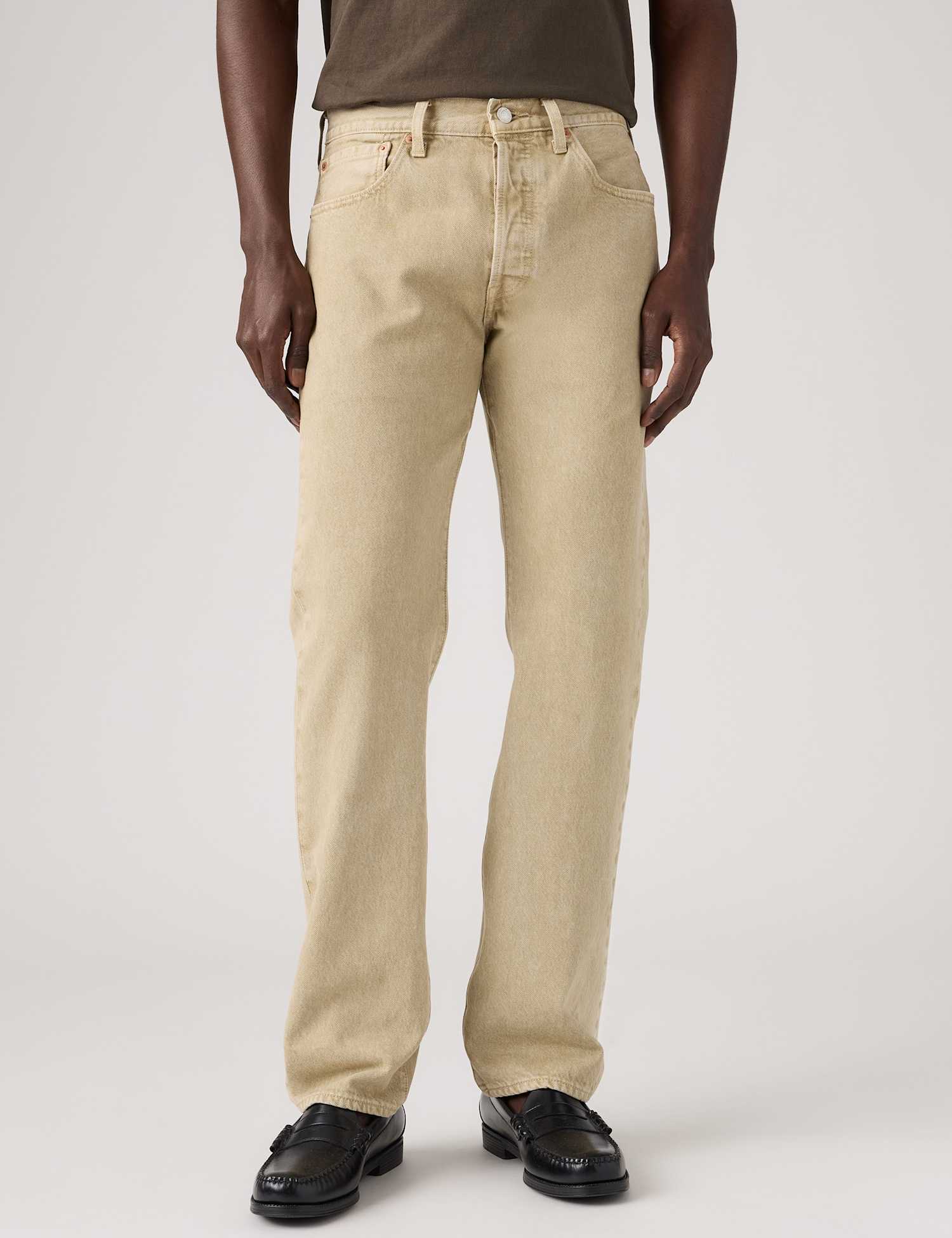 Levi's 501� Straight Fit Jeans Beige