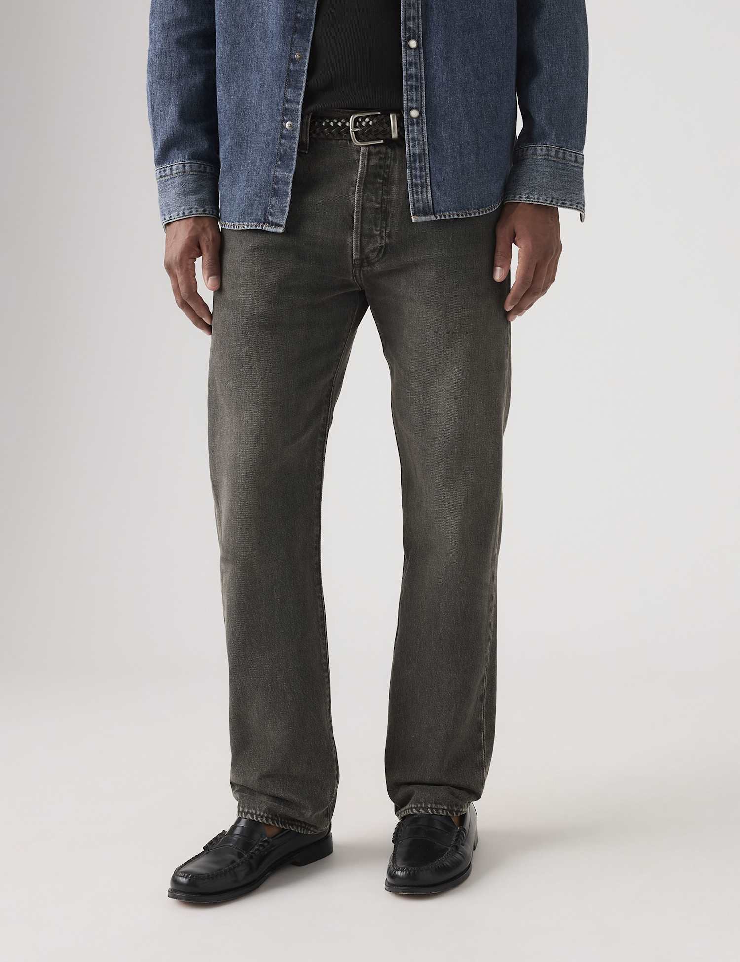 Levi's 501� Straight Fit Jeans Dark Grey
