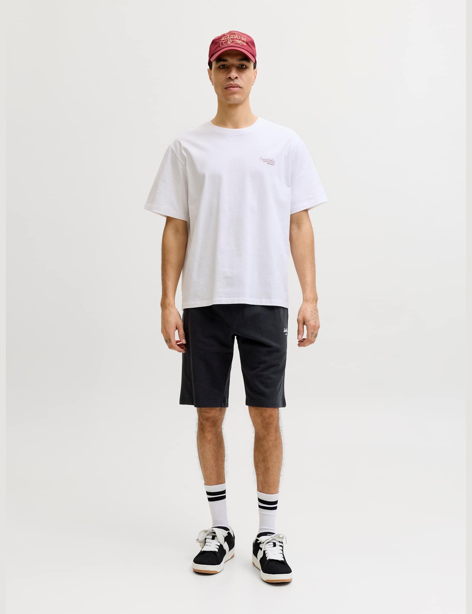 JACK & JONES Cotton Rich Shorts Black