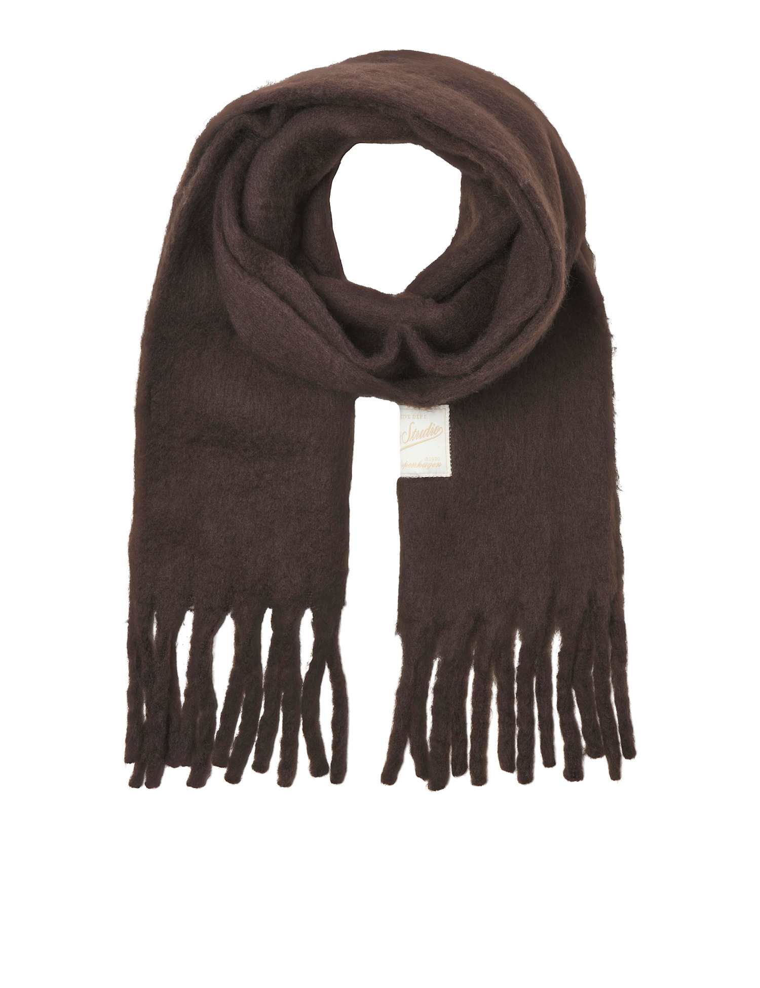 JACK & JONES Checked Scarf Brown