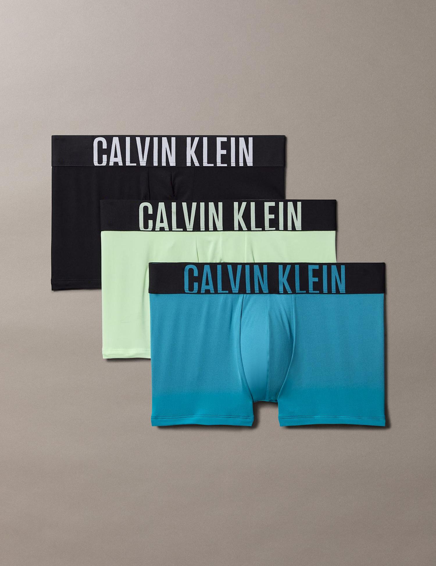 Calvin Klein 3 Pack Intense Power Low Rise Trunks Black