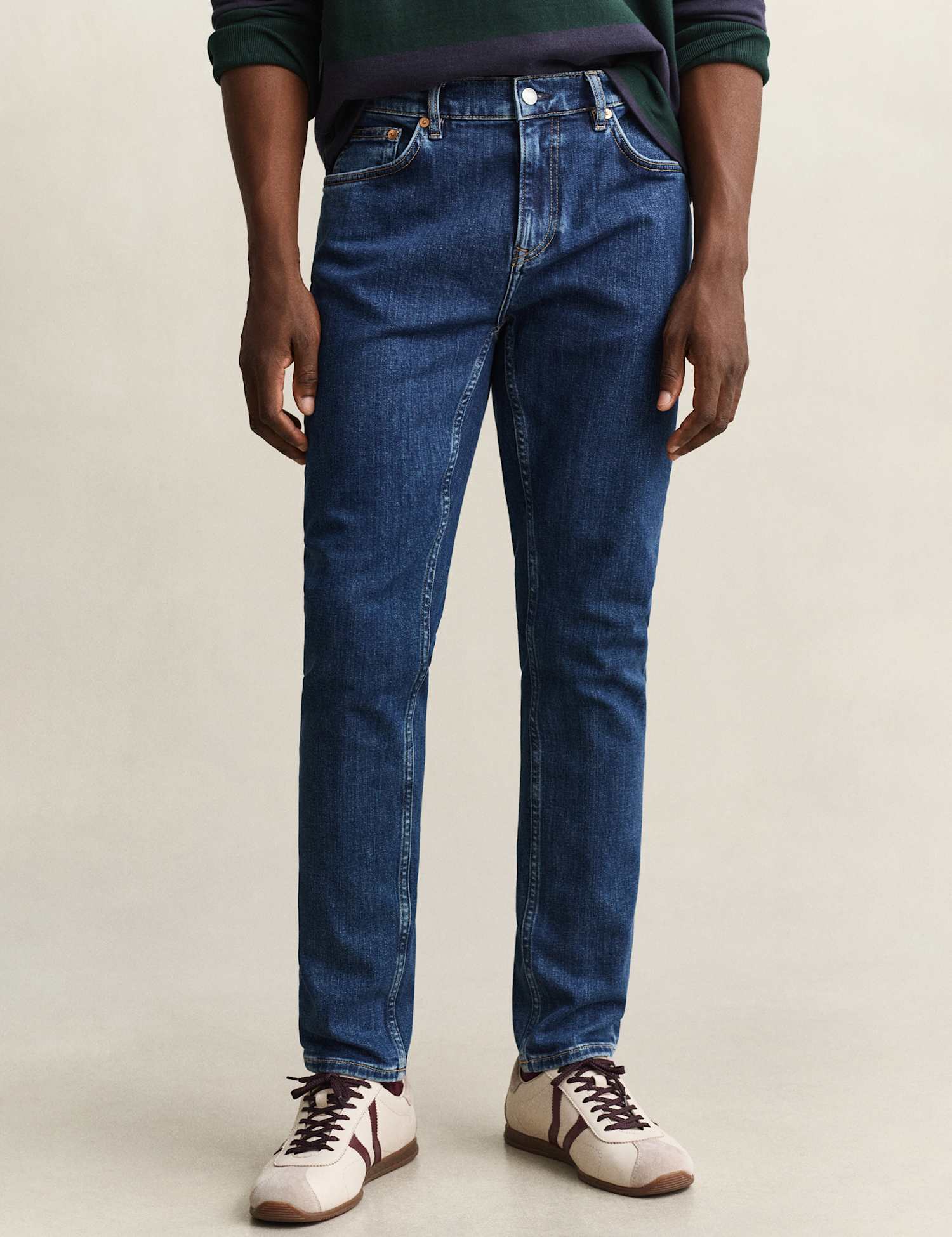 GANT Slim Fit Clean Wash 5 Pocket Jeans Blue Denim