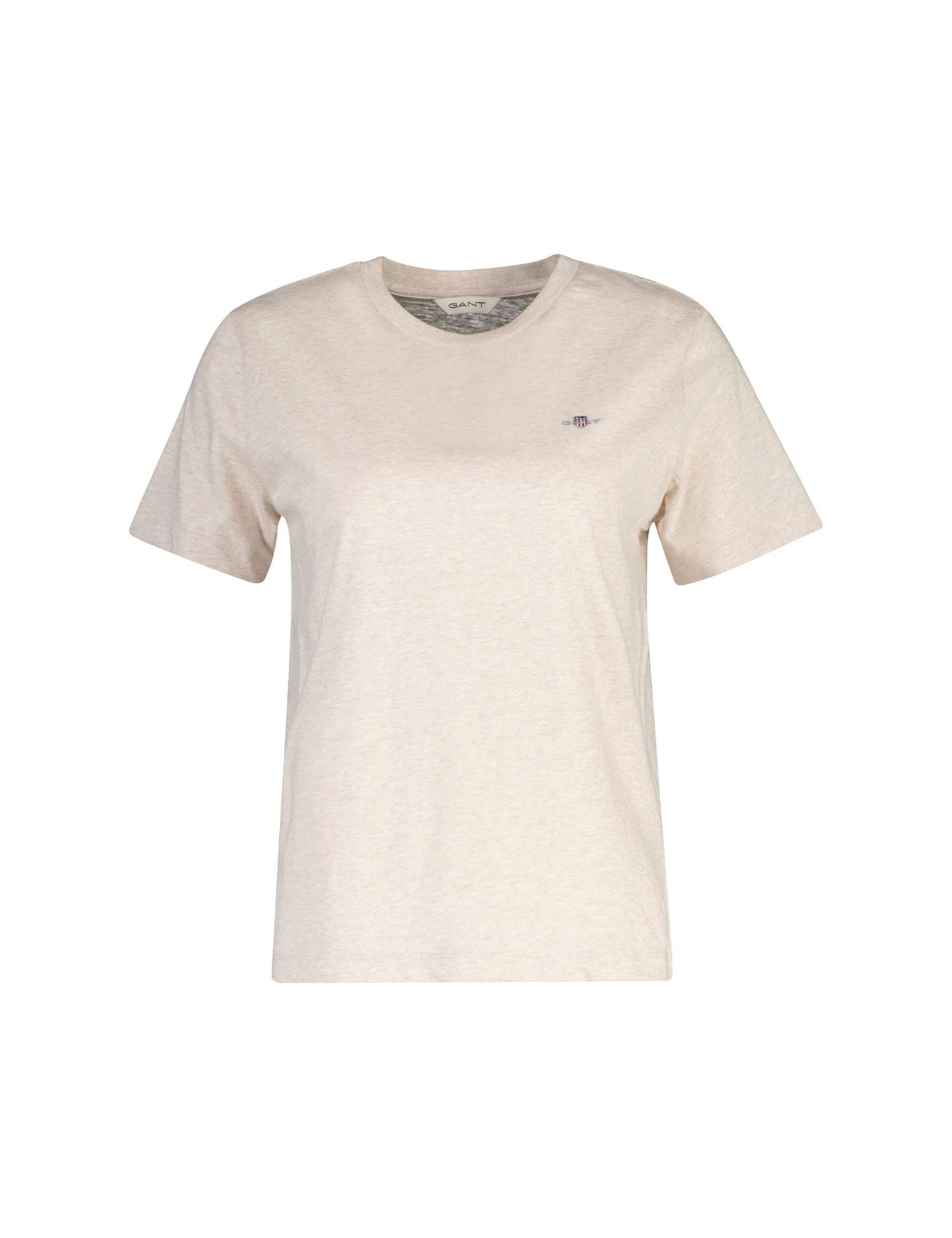 GANT Pure Cotton Logo T-Shirt Stone