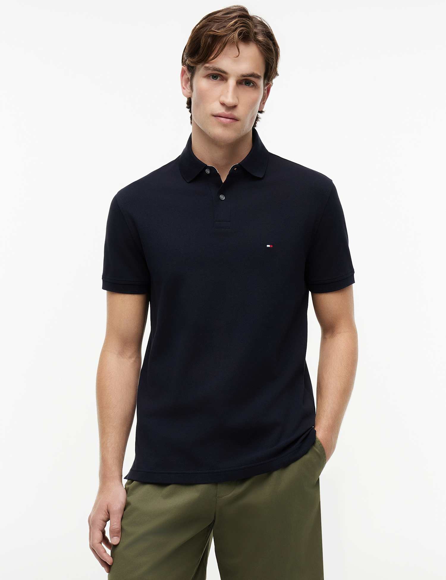 Tommy Hilfiger 1985 Cotton Rich Pique Polo Shirt Navy
