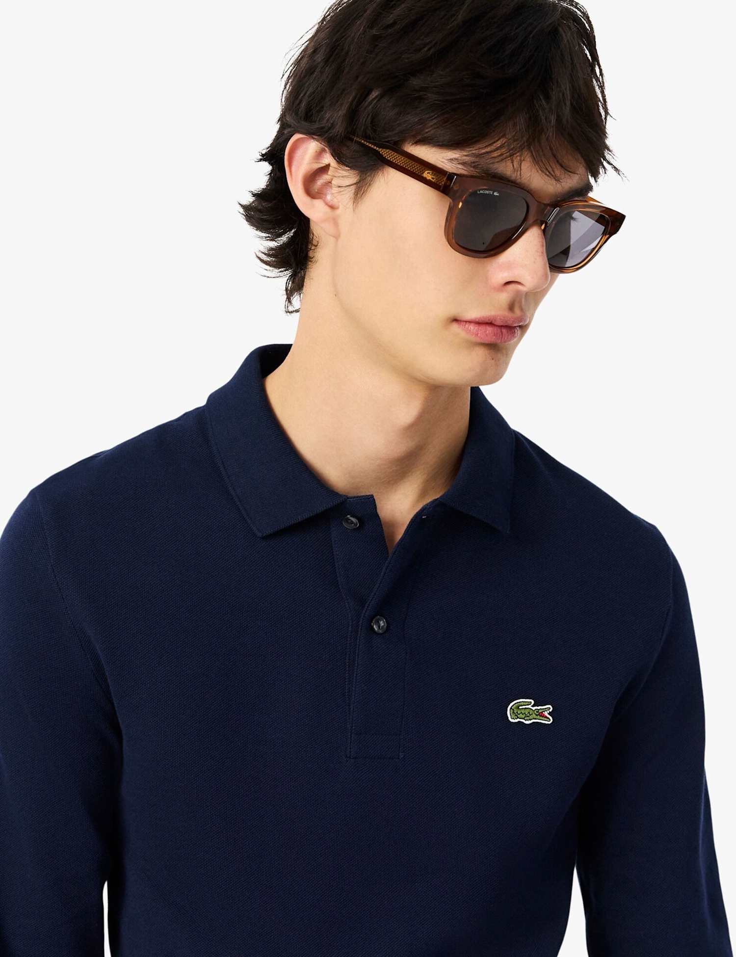 Lacoste Pure Cotton Polo Shirt Navy