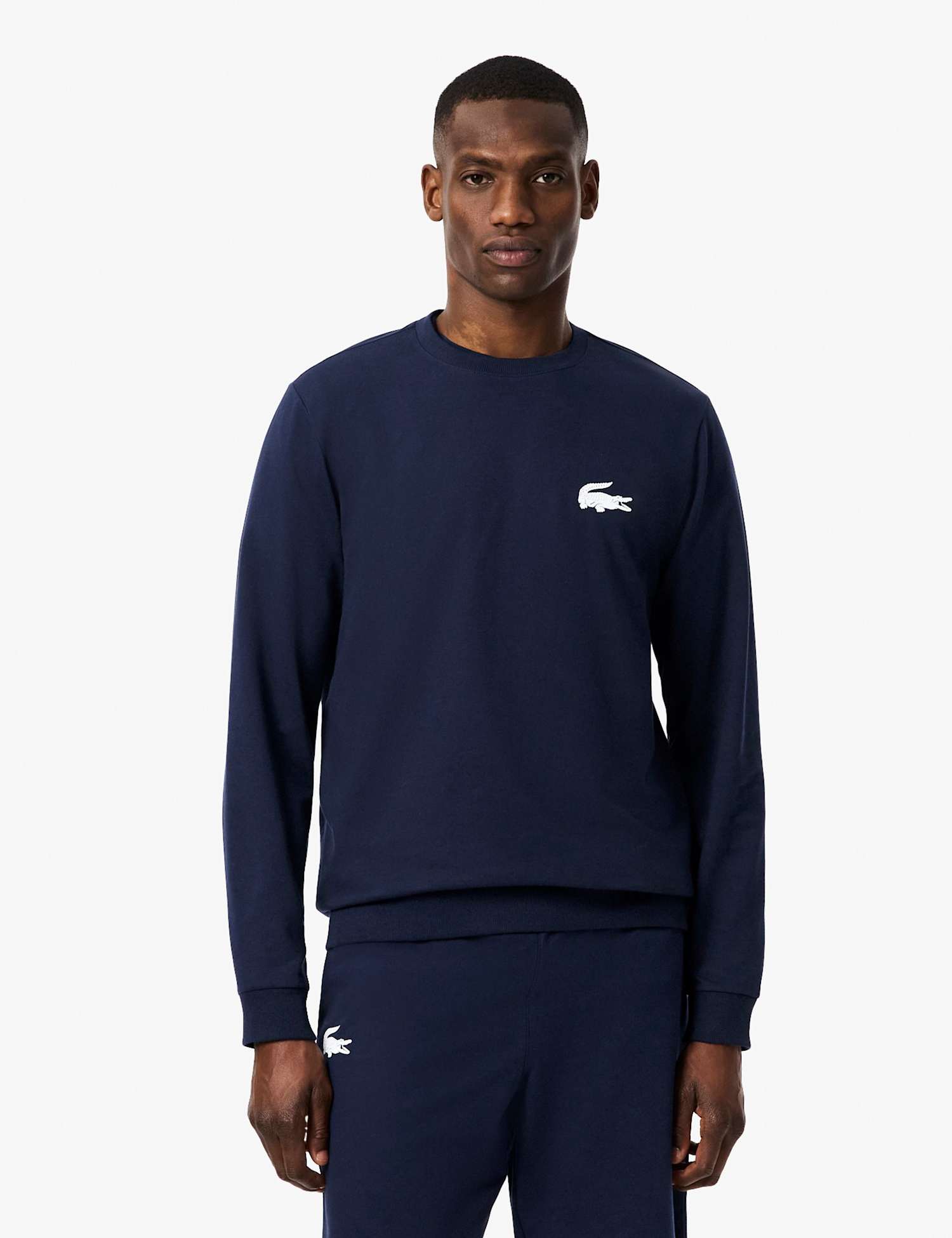 Lacoste Cotton Rich Loungewear Sweatshirt Navy