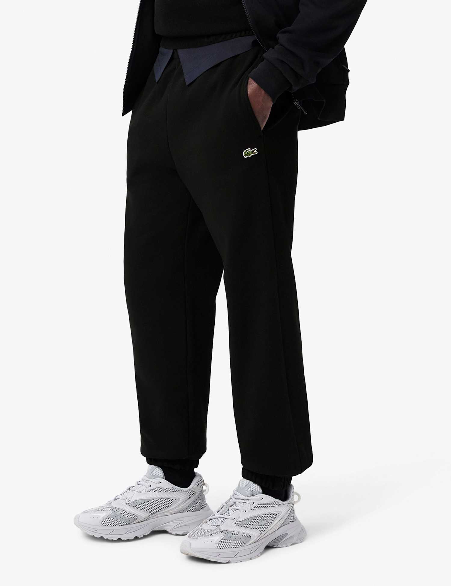 Lacoste Regular Fit Cotton Rich Joggers Black