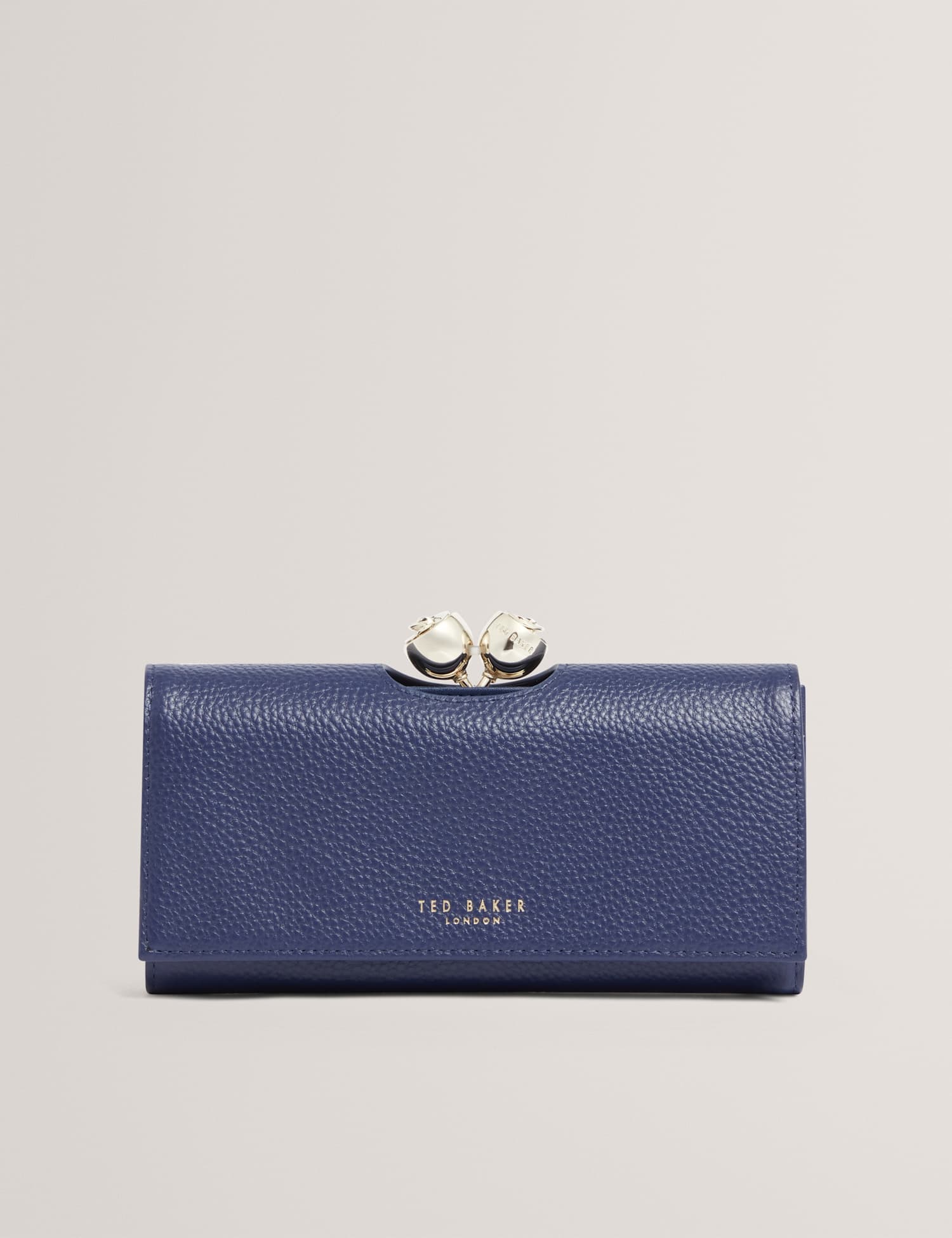 Ted Baker Leather Large Purse Dark Blue