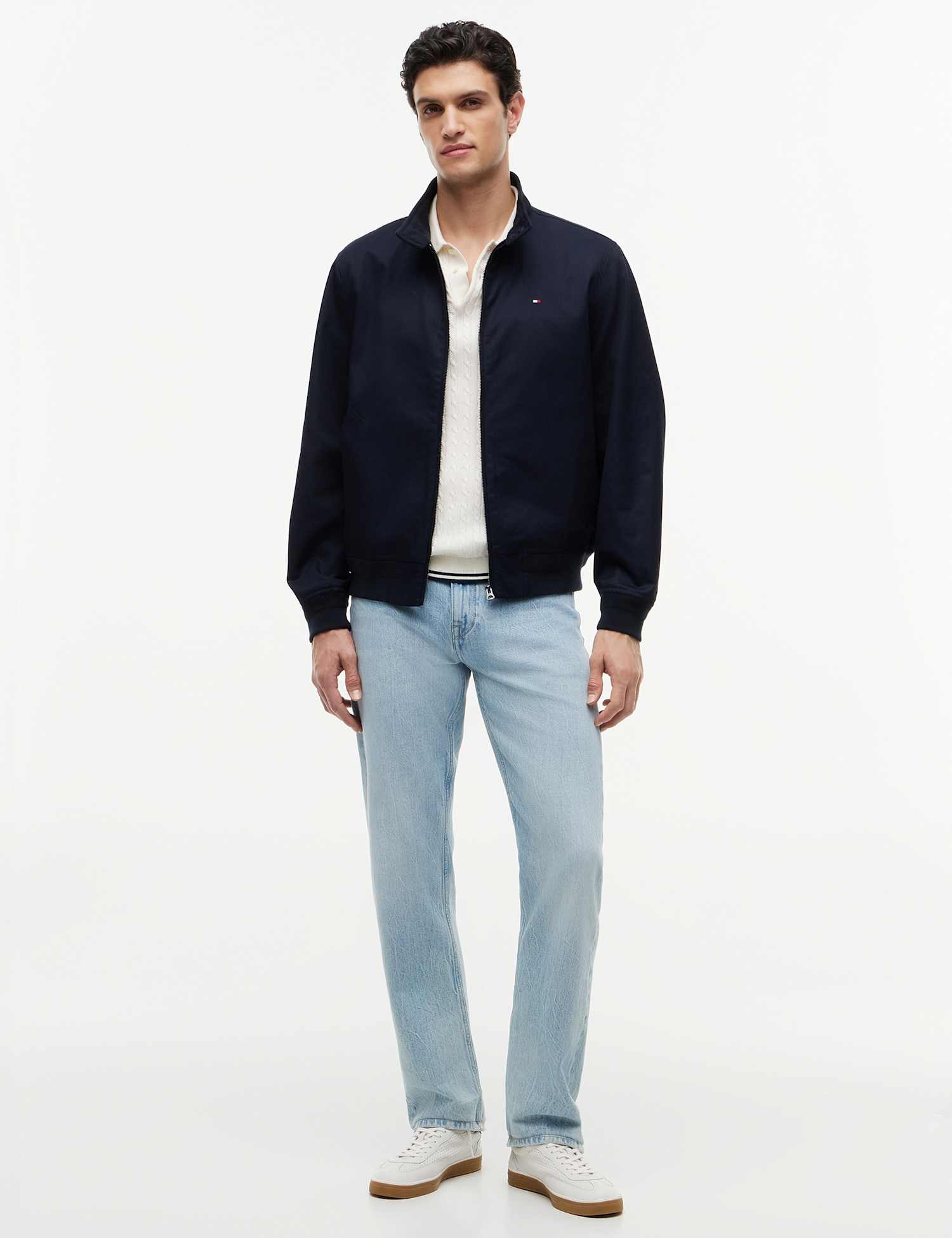 Tommy Hilfiger Pure Cotton Harrington Jacket Navy