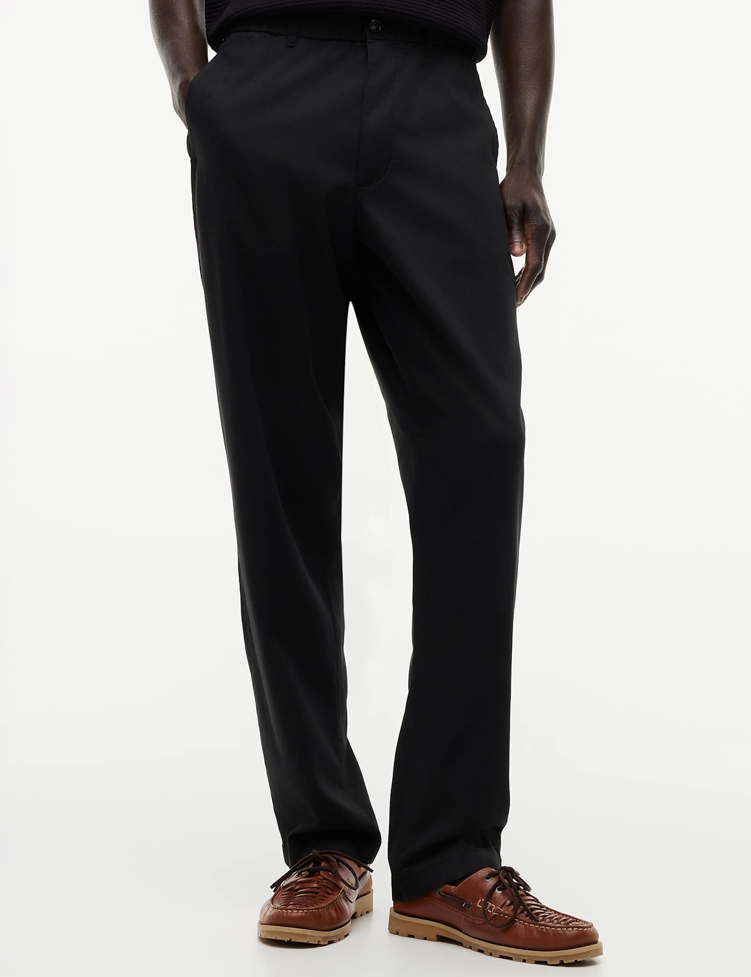 Tommy Hilfiger Dover Lyocell Rich Elasticated Waist Chinos Black