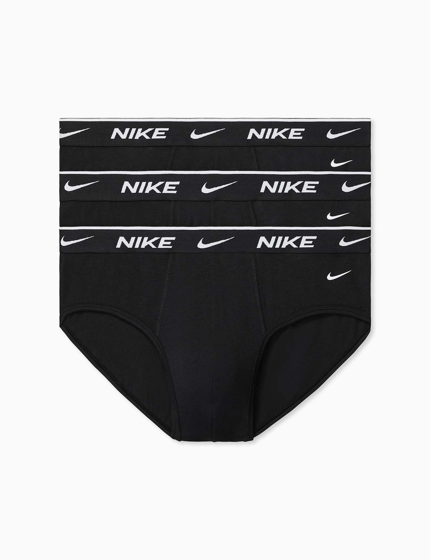 Nike 3 Pack Cotton Rich Stretch Briefs Black