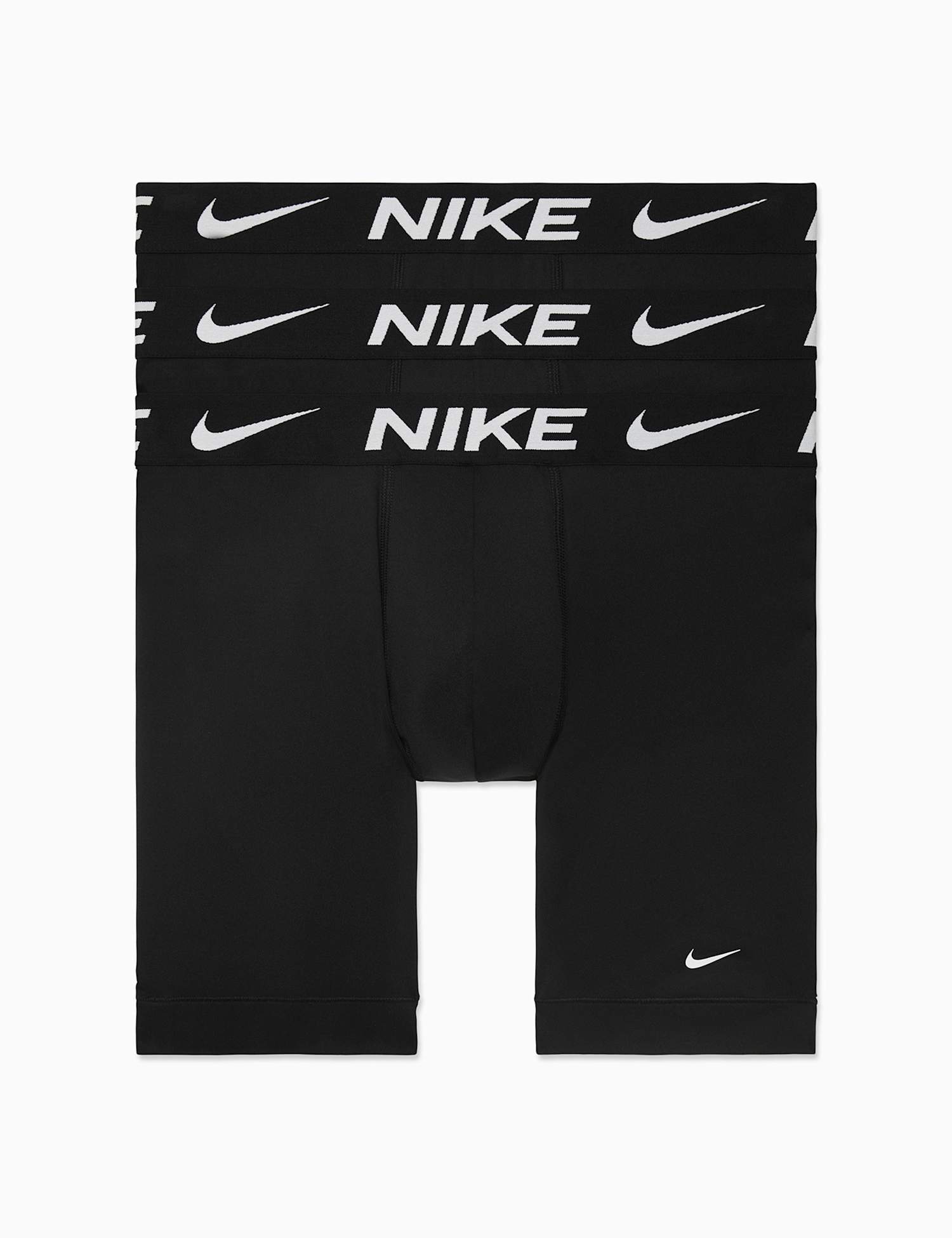 Nike 3 Pack Long Boxer Briefs Black