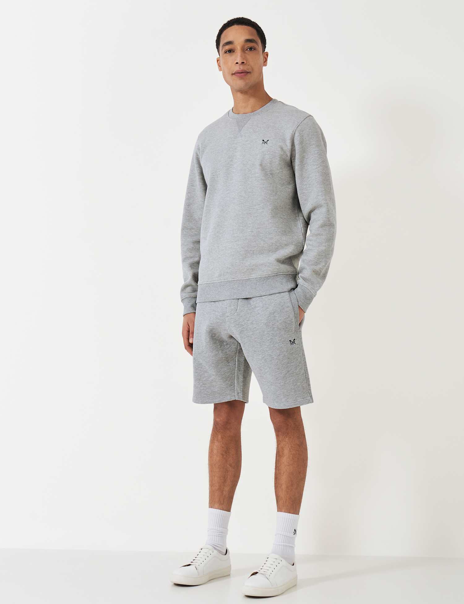 Crew Clothing Jersey Shorts Medium Grey