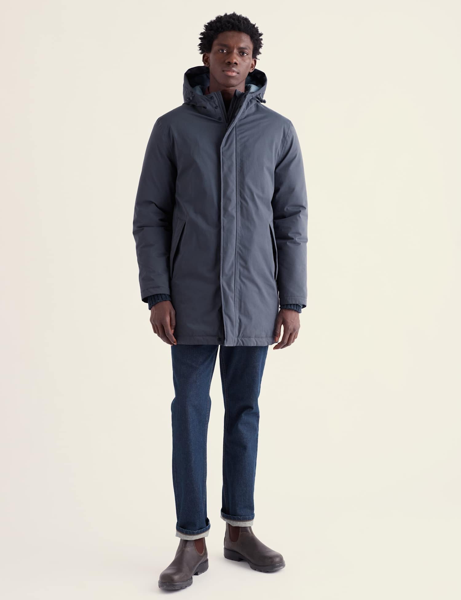 Seasalt Cornwall Men's Gybe Waterproof Coat Grey