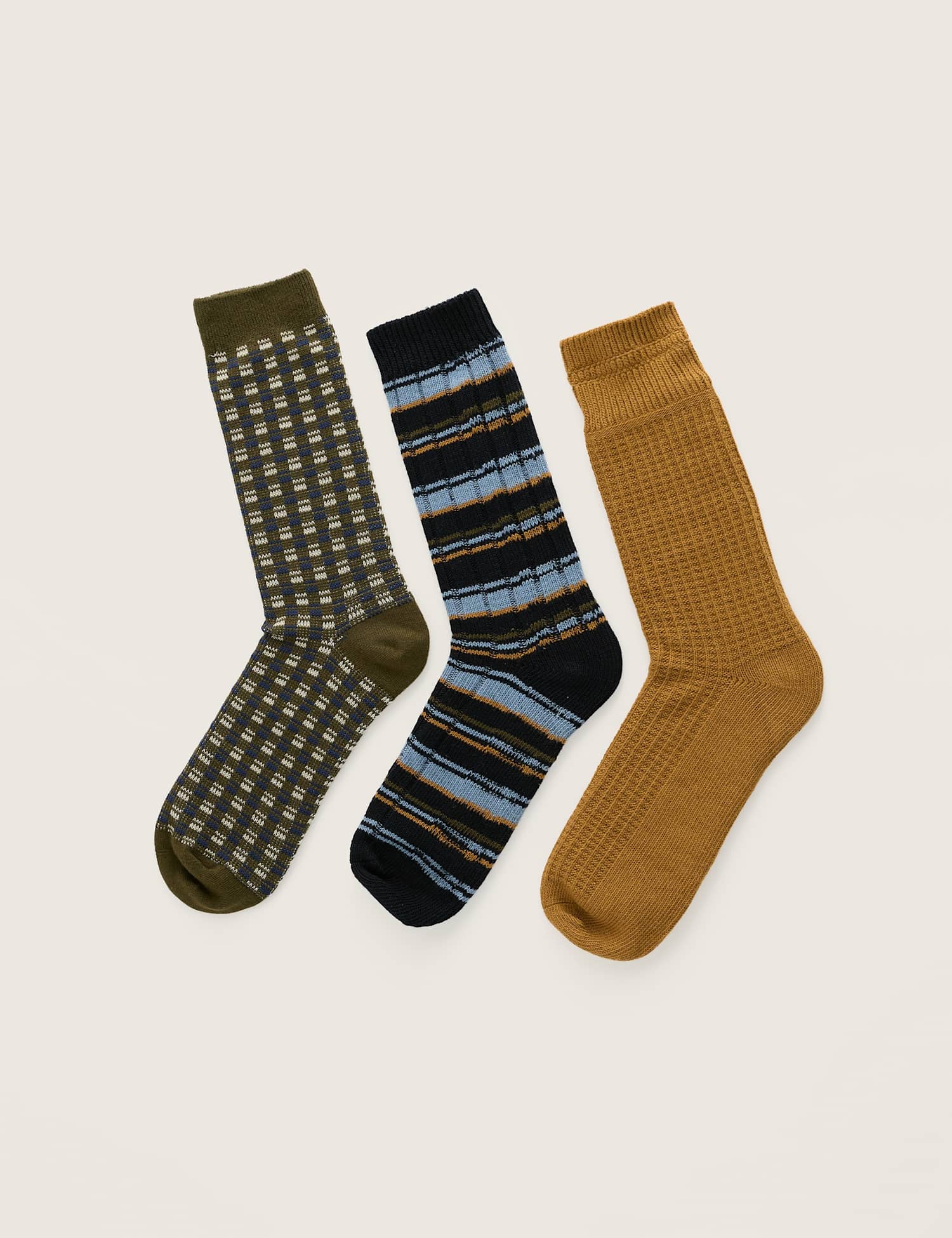 Seasalt Cornwall 3pk Novelty Cotton Rich Socks Multi