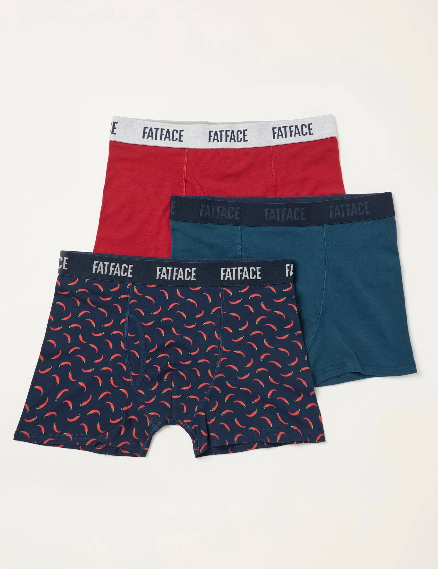FatFace 3 Pack Cotton Rich Boxers Multi